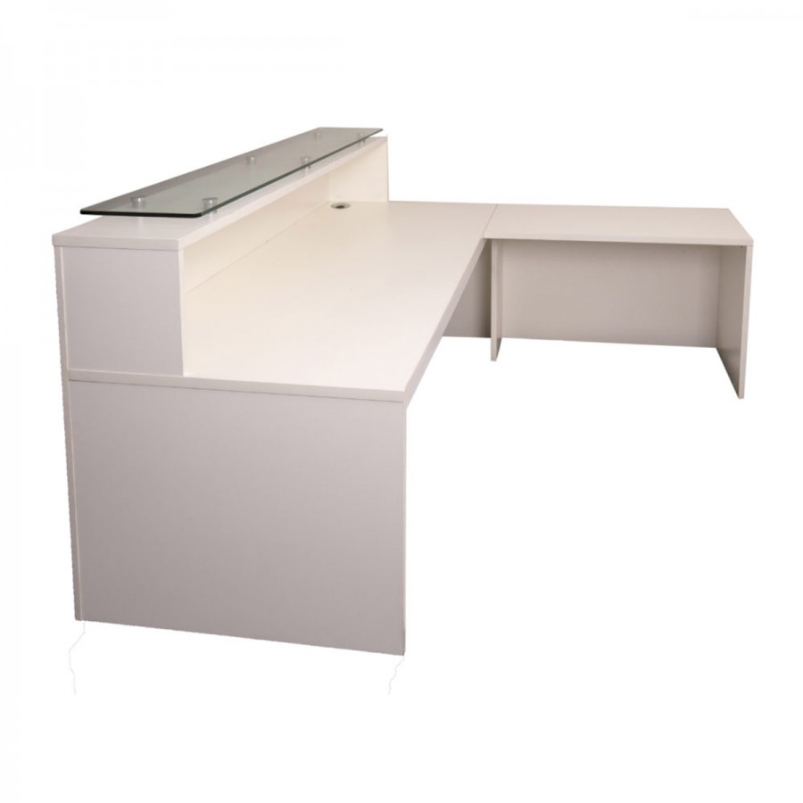 White 2000 Reception Counter with Return