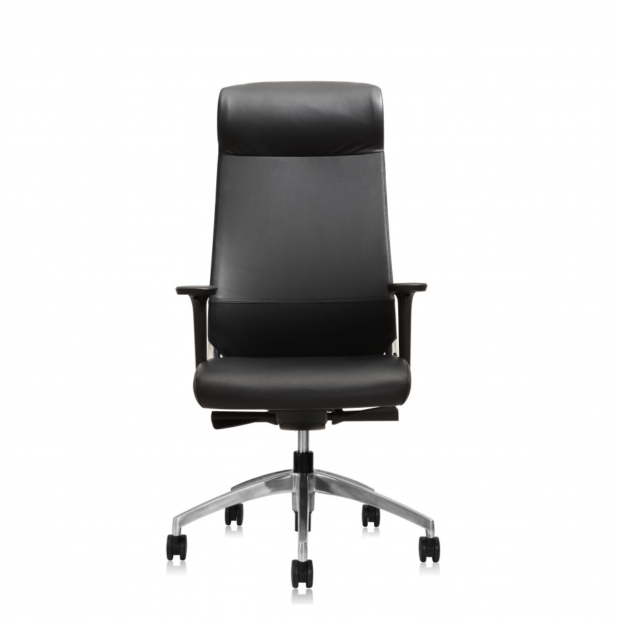 NEW Burton Slim High Back Executive Office Leather Chair