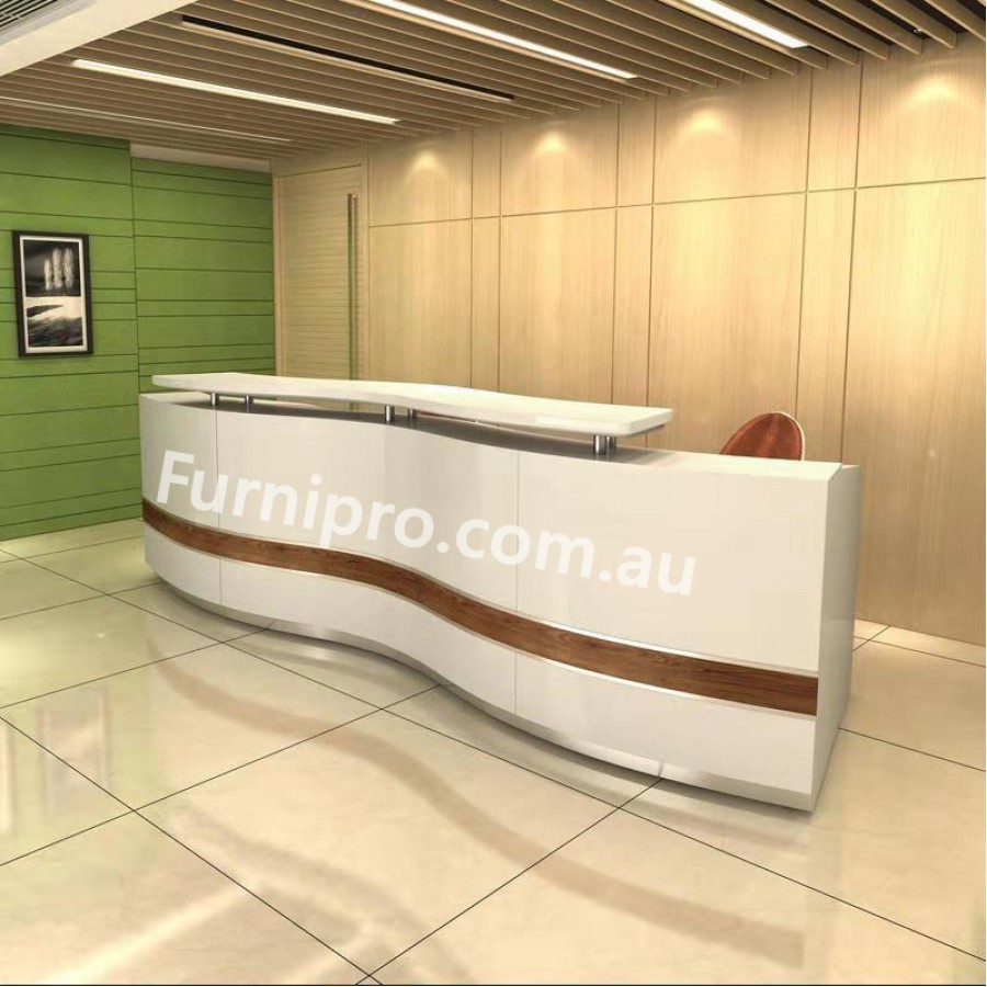 Martinique Waved Office Reception Counter