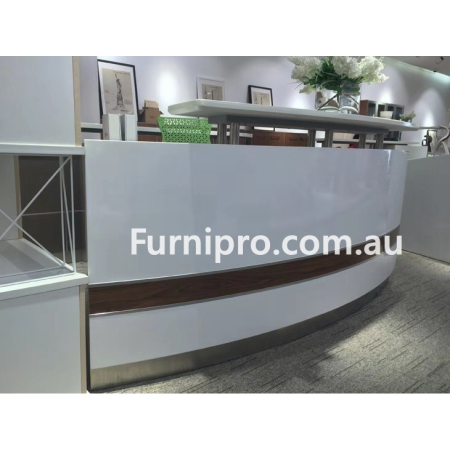 Martinique Waved Office Reception Counter