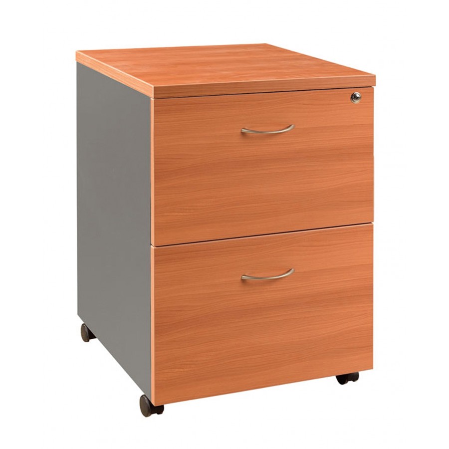 Office Furniture Lockable 2 Files Mobile Pedestal Multi Colour Option