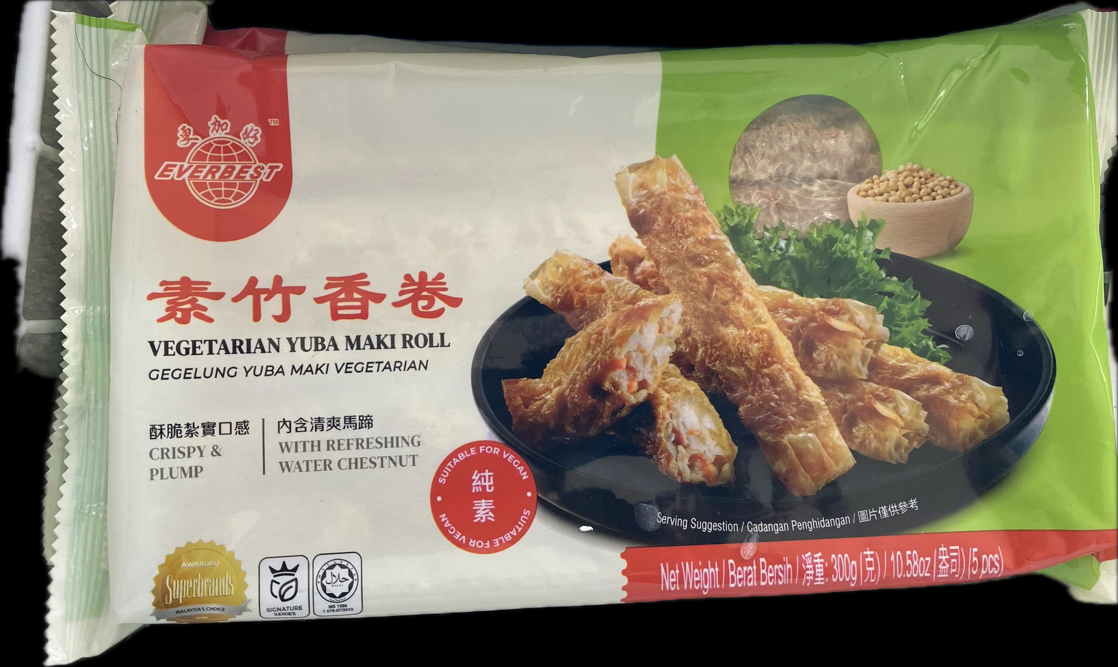 Vegetarian Yuba Maki Roll / 素竹香卷 (1Pkt)