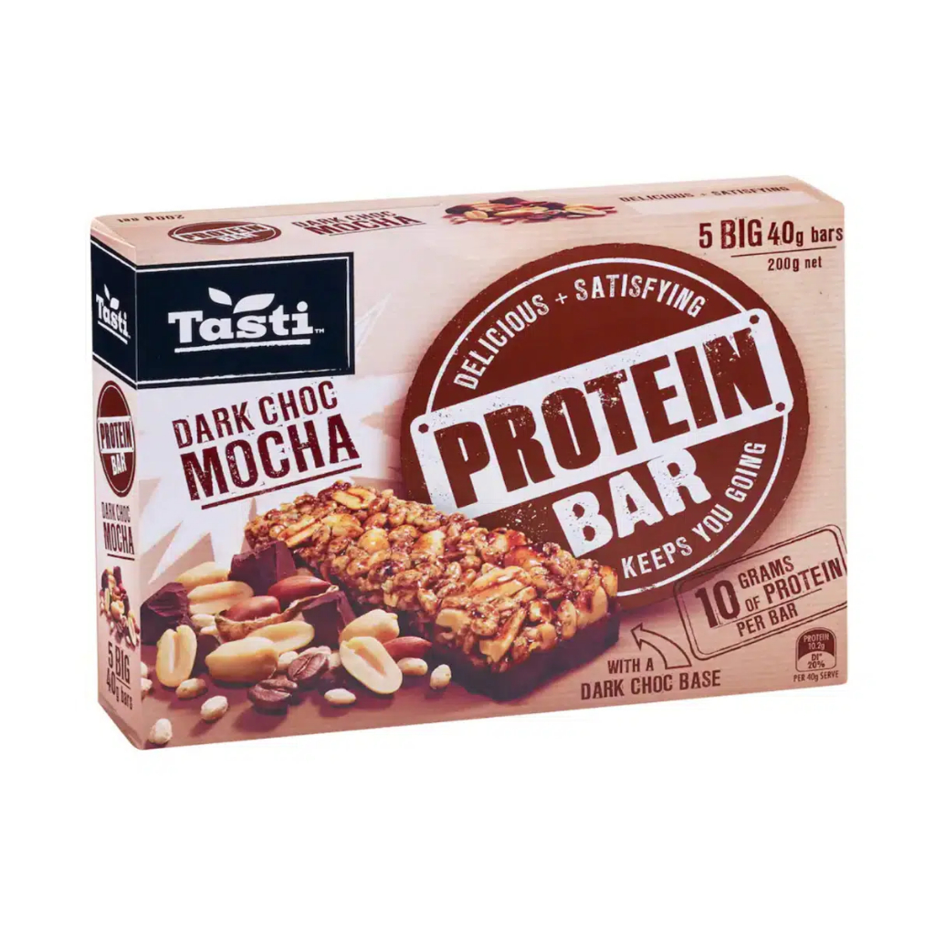 Tasti Protein Bars Dark Choc Mocha (10 x 20g)