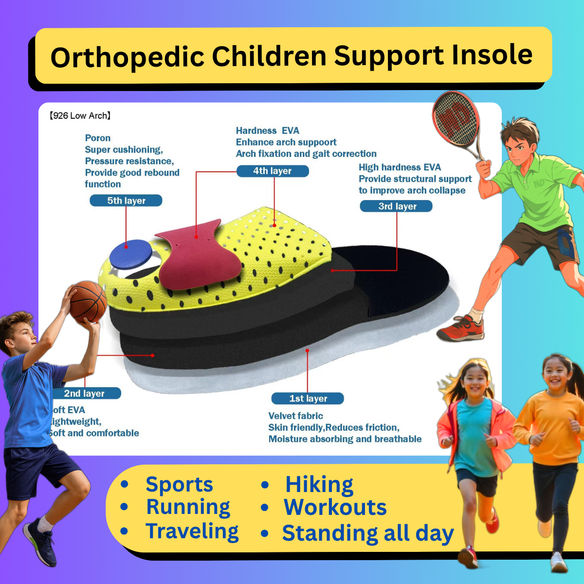 DF926-LOW KID INSOLE