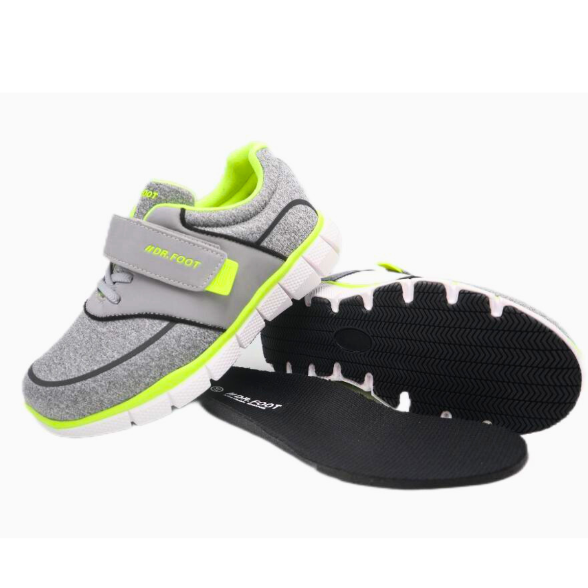 CasualLite-Grey/Lime-HAPPY WALKER