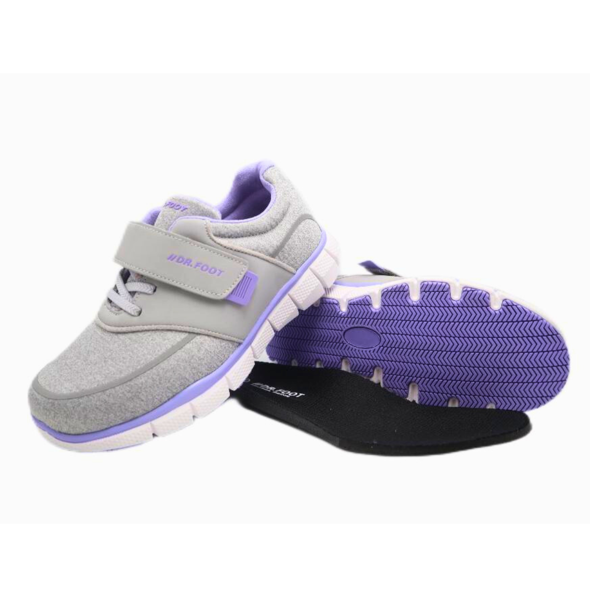 CasualLite-Grey/Purple-HAPPY WALKER