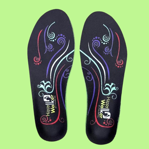 HW Arch Support Orthotic Insole Black (WIDE)-HAPPY WALKER