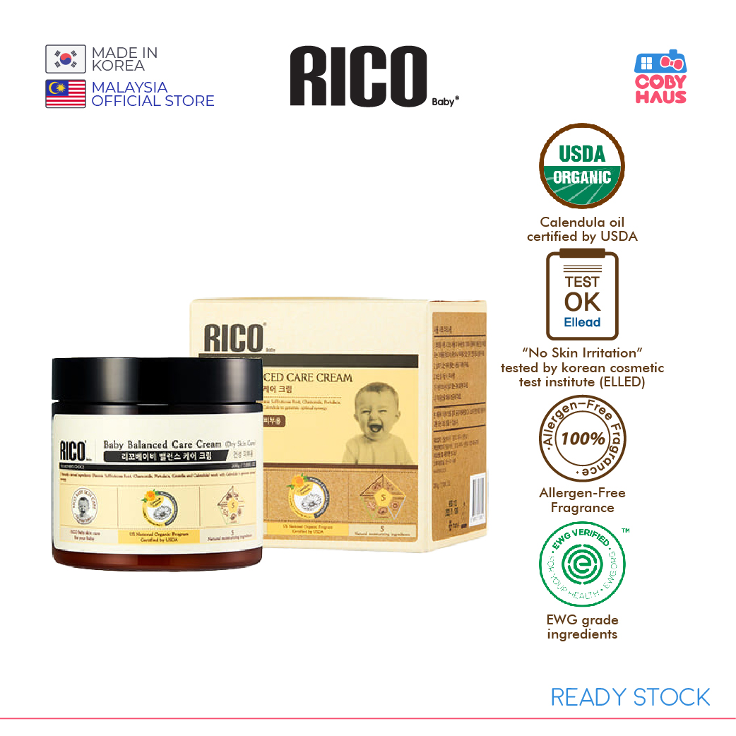 [Rico] Korea Organic Calendula Baby Balanced Care Cream 200G