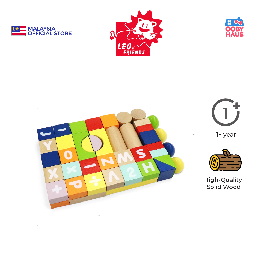 [Leo & Friends] Count and Spell Blocks (50pcs)