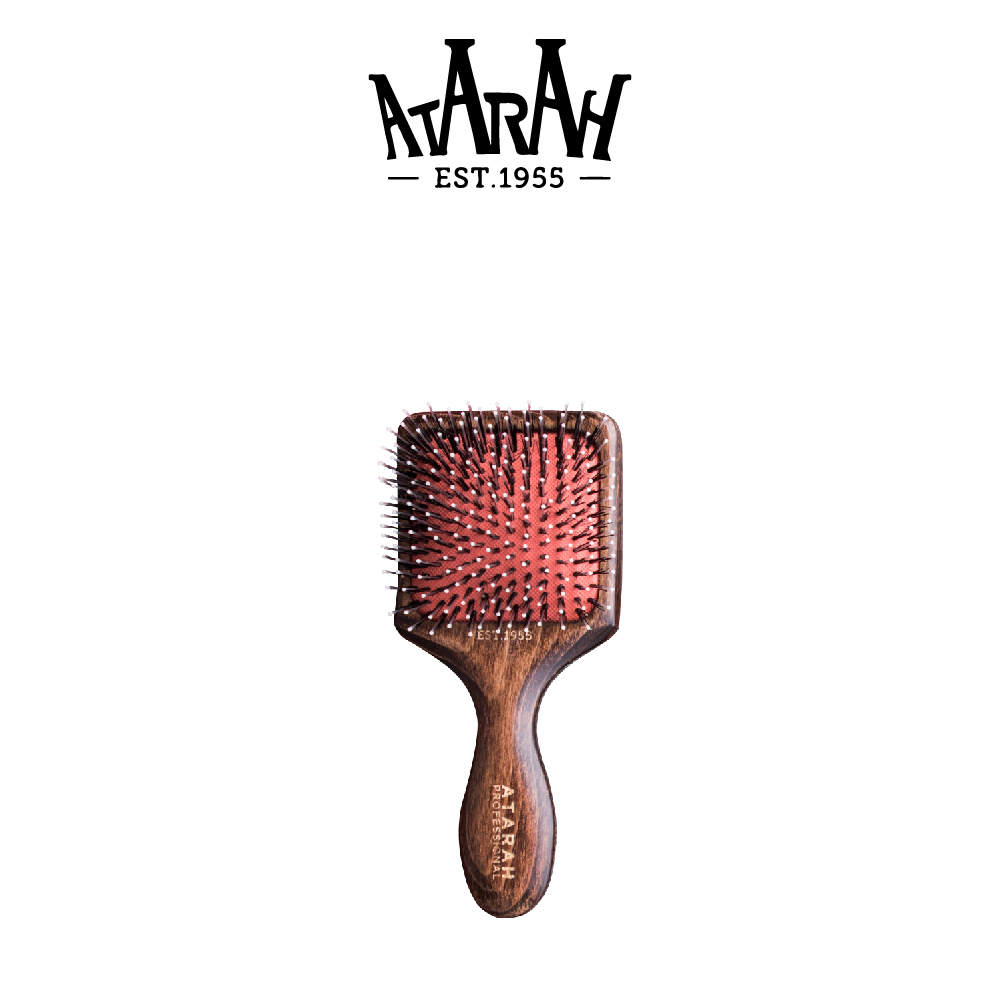 [Atarah] Porcupine Wooden Square Brush Smal