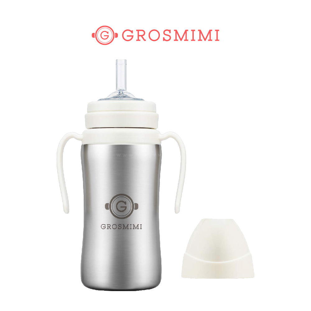Grosmimi] Stainless Functional Straw Cup 300ml- Dark Series