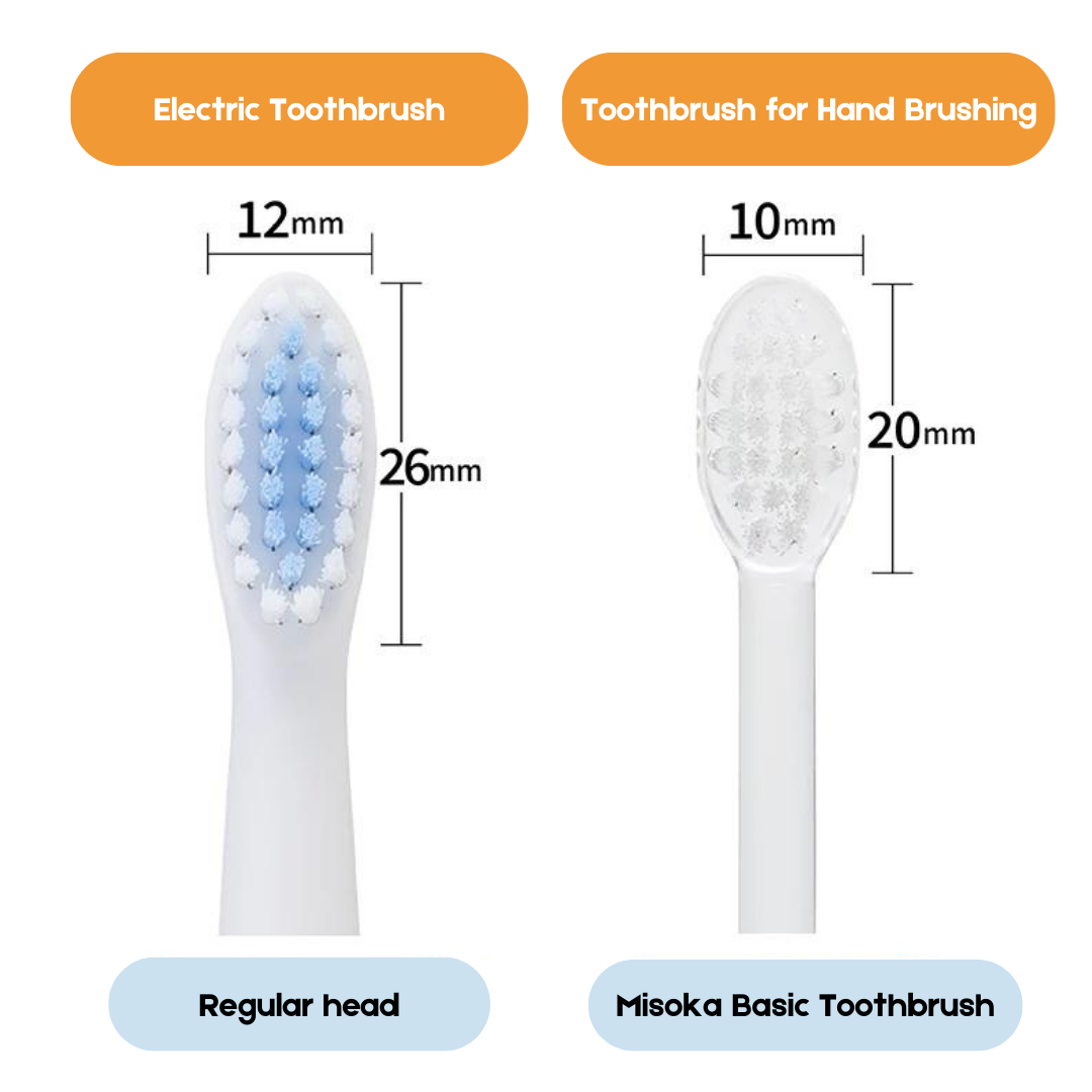 MISOKA Replacement Brush Heads for E800 (3 Replacement Brush Heads)