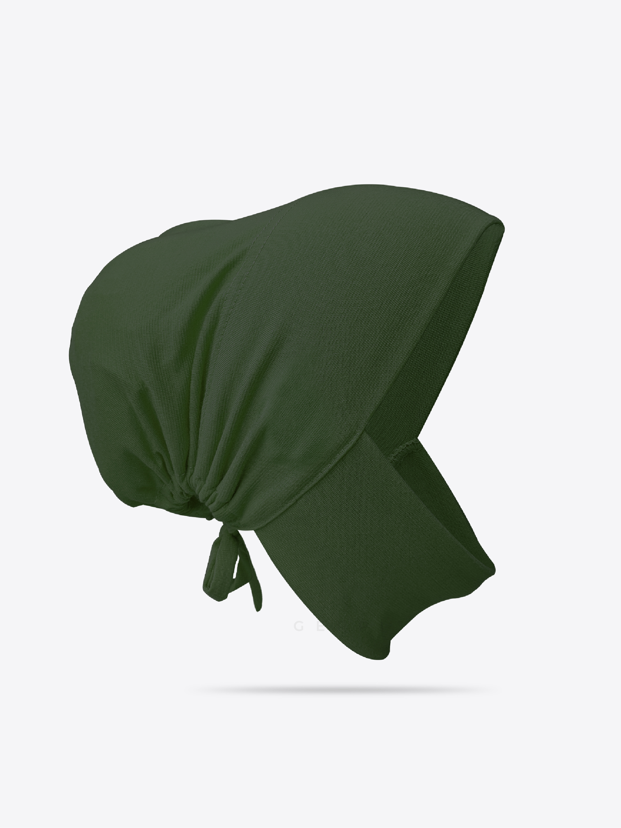 GERPI Anak Tudung Berdagu Tali Soft Cotton Lycra | Inner Tudung Berdagu | Scarf Berdagu | Inner Dagu | Serkup Dagu in Army Green