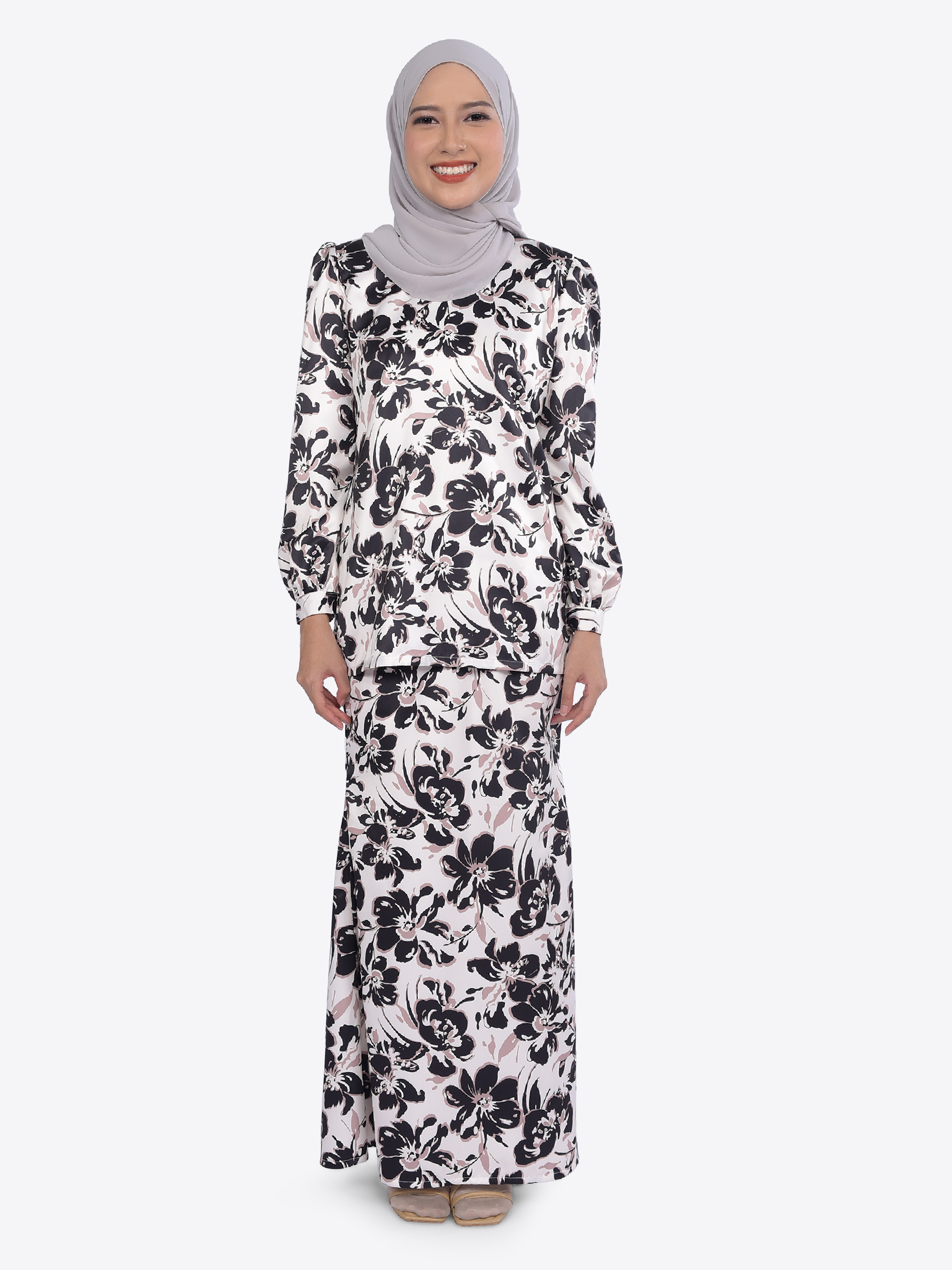 Baju Kurung Moden Flores Raya 2024