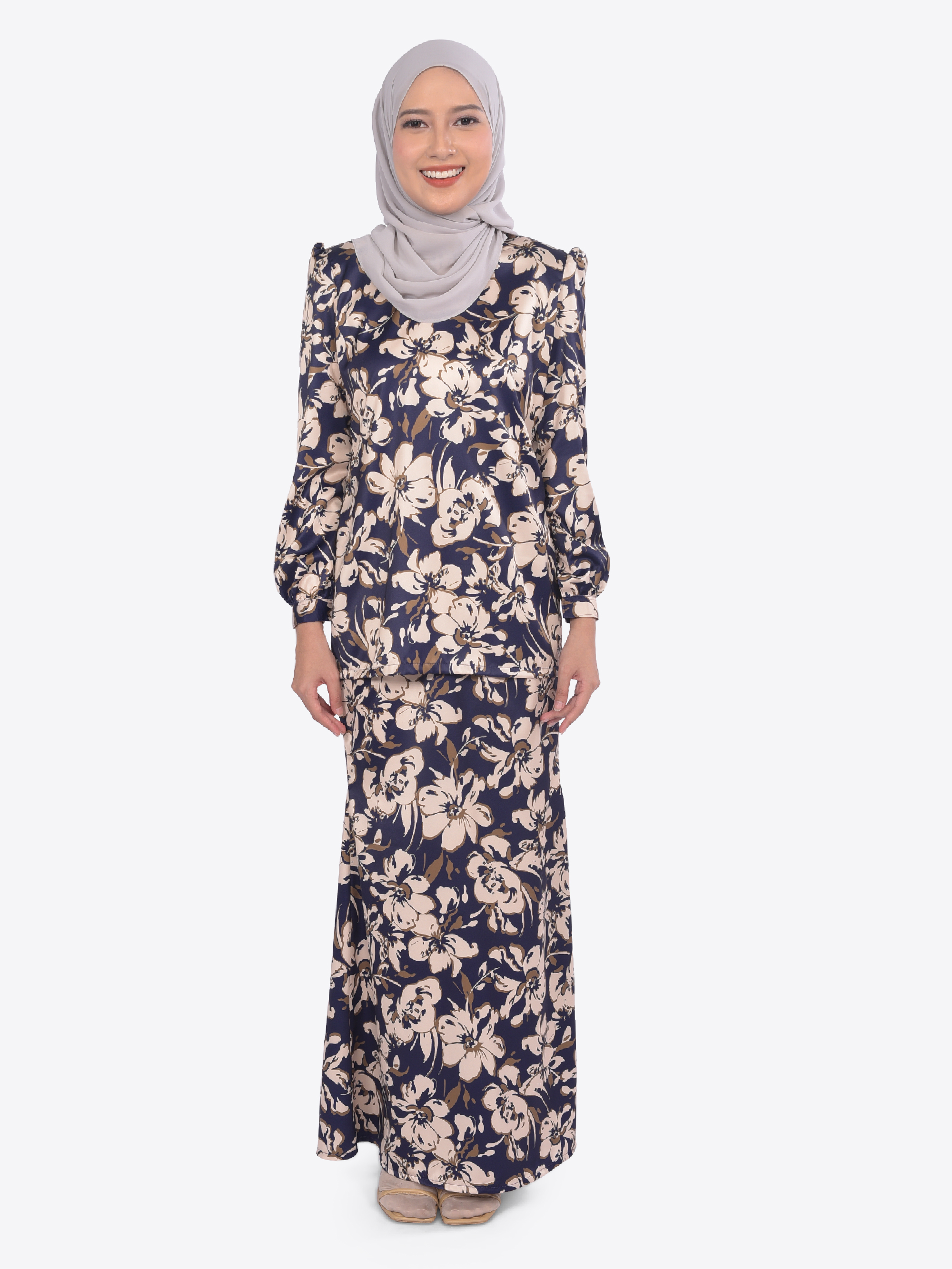 Baju Kurung Moden Flores Raya 2024