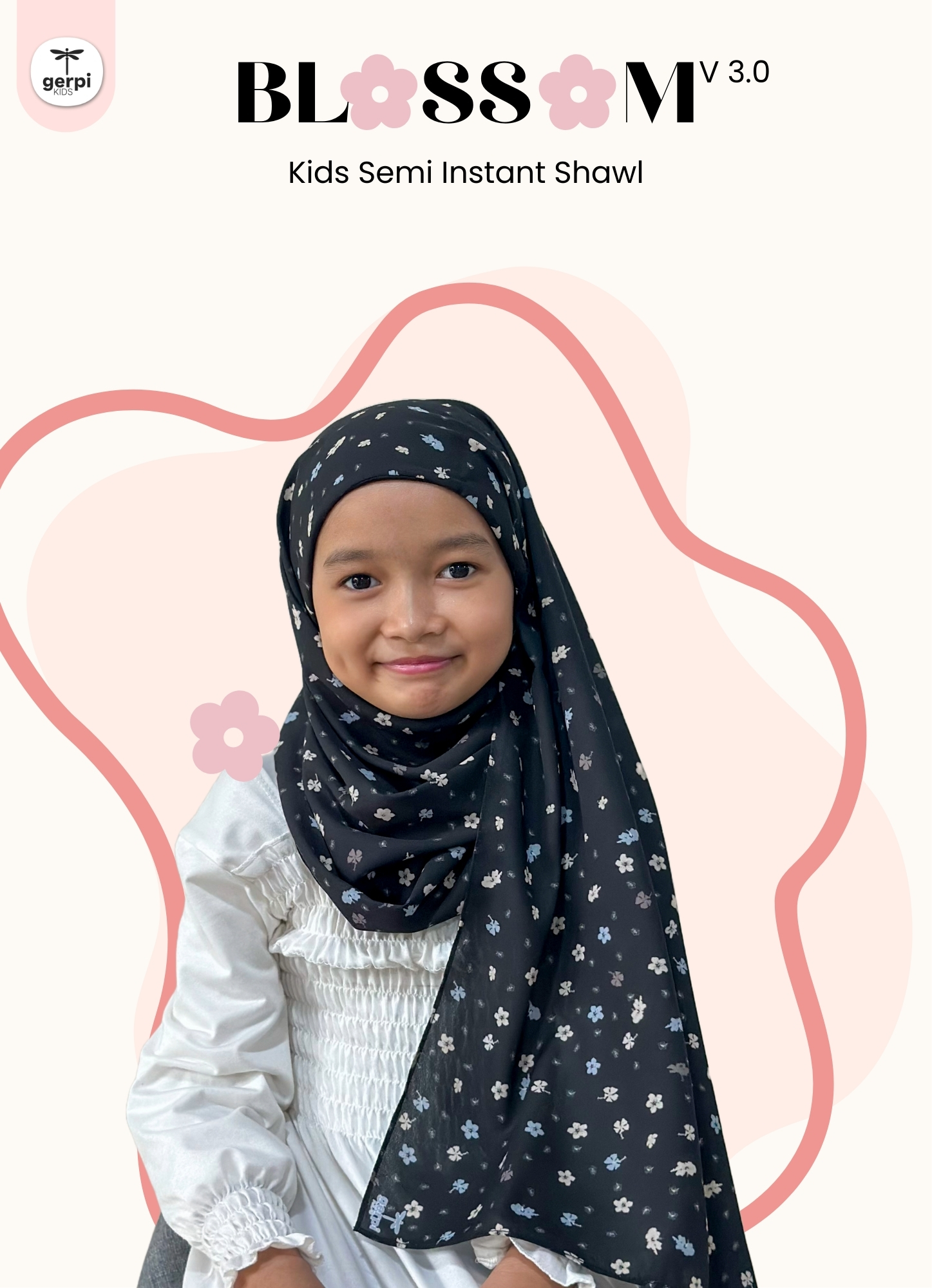 Dewi Kids Instant Shawl (Blossom V 3.0)