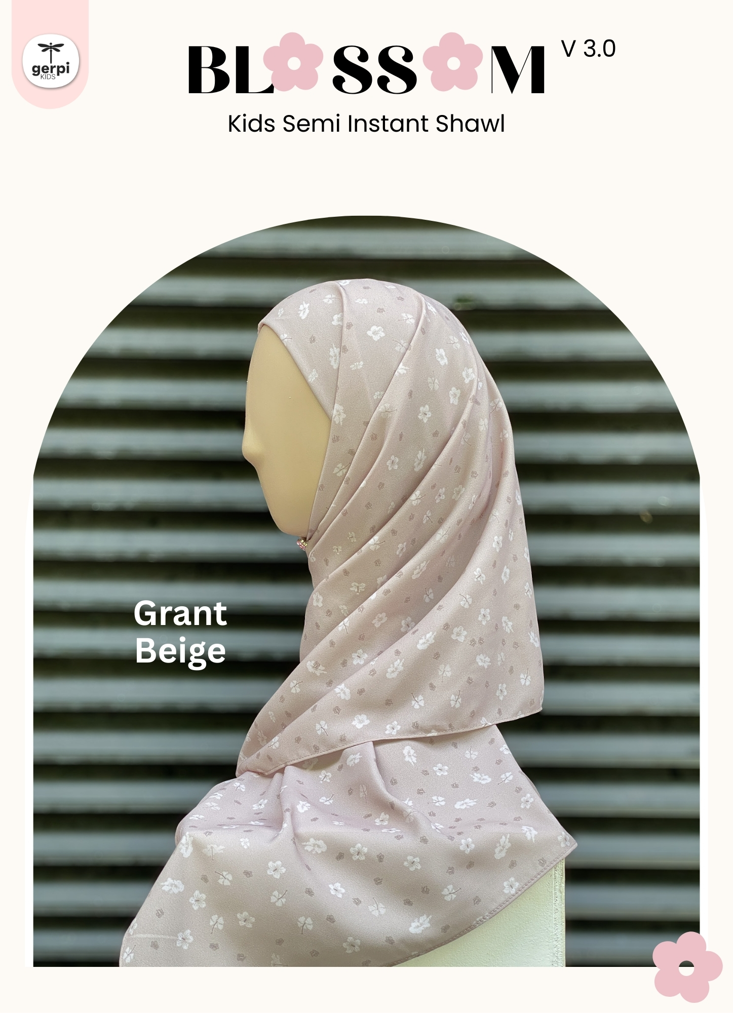 Dewi Kids Instant Shawl (Blossom V 3.0)