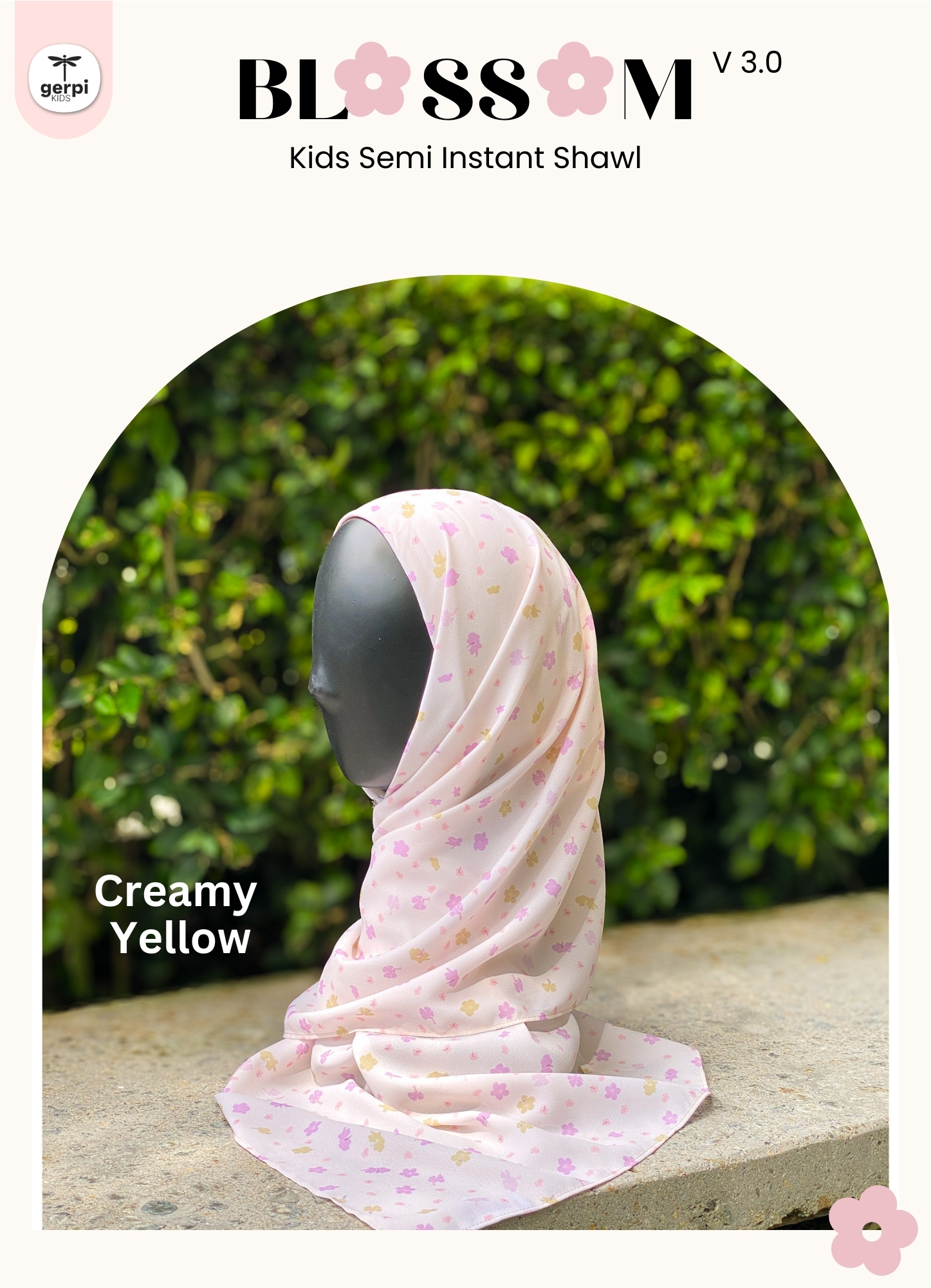 Dewi Kids Instant Shawl (Blossom V 3.0)