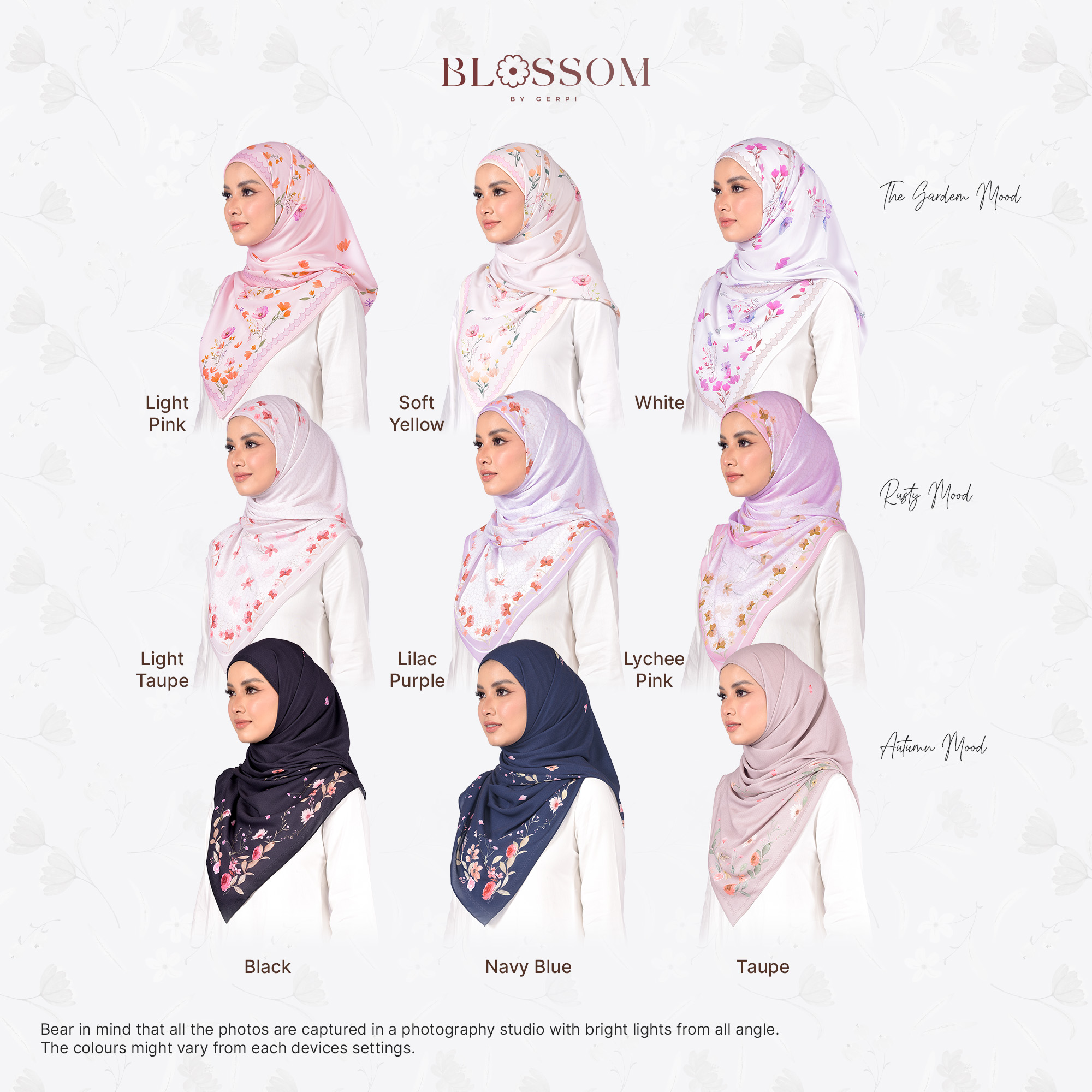 Blossom Instant Shawl Raya 2024