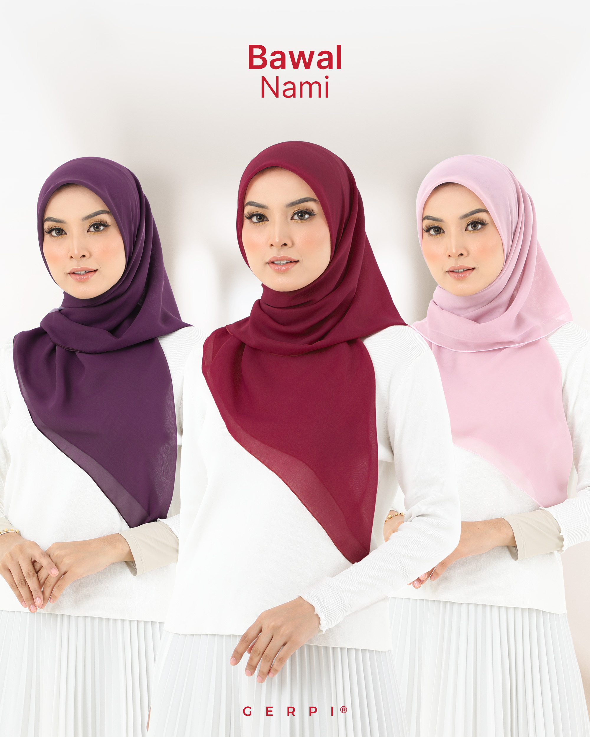 Tudung Bawal Nami 45"