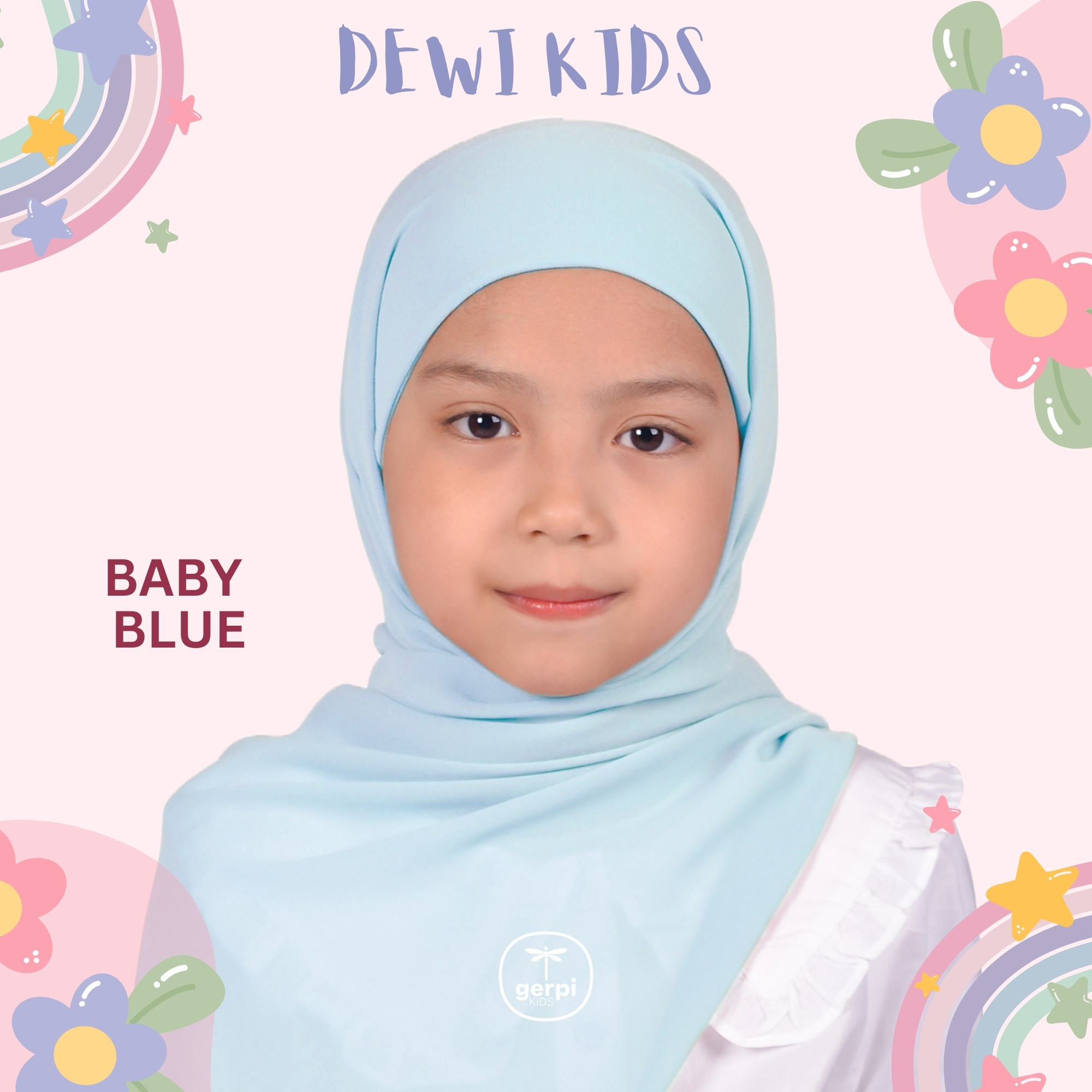 Dewi Kids Instant Shawl with Strapped Inner