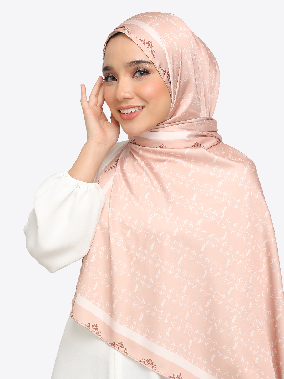 Hera Satin Silk Printed Shawl 
2m long shawl
