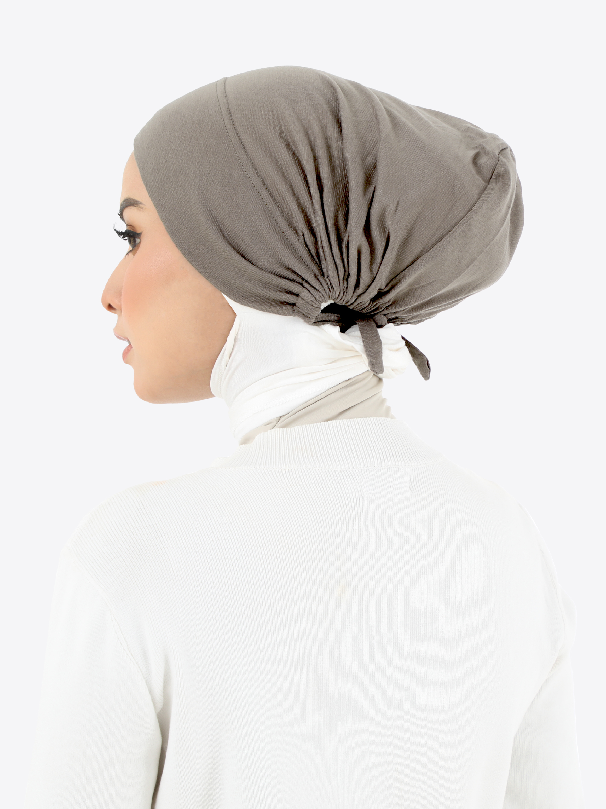 GERPI Inner Tudung Bertali Soft Lycra | Tie Back Inner inWood Rose