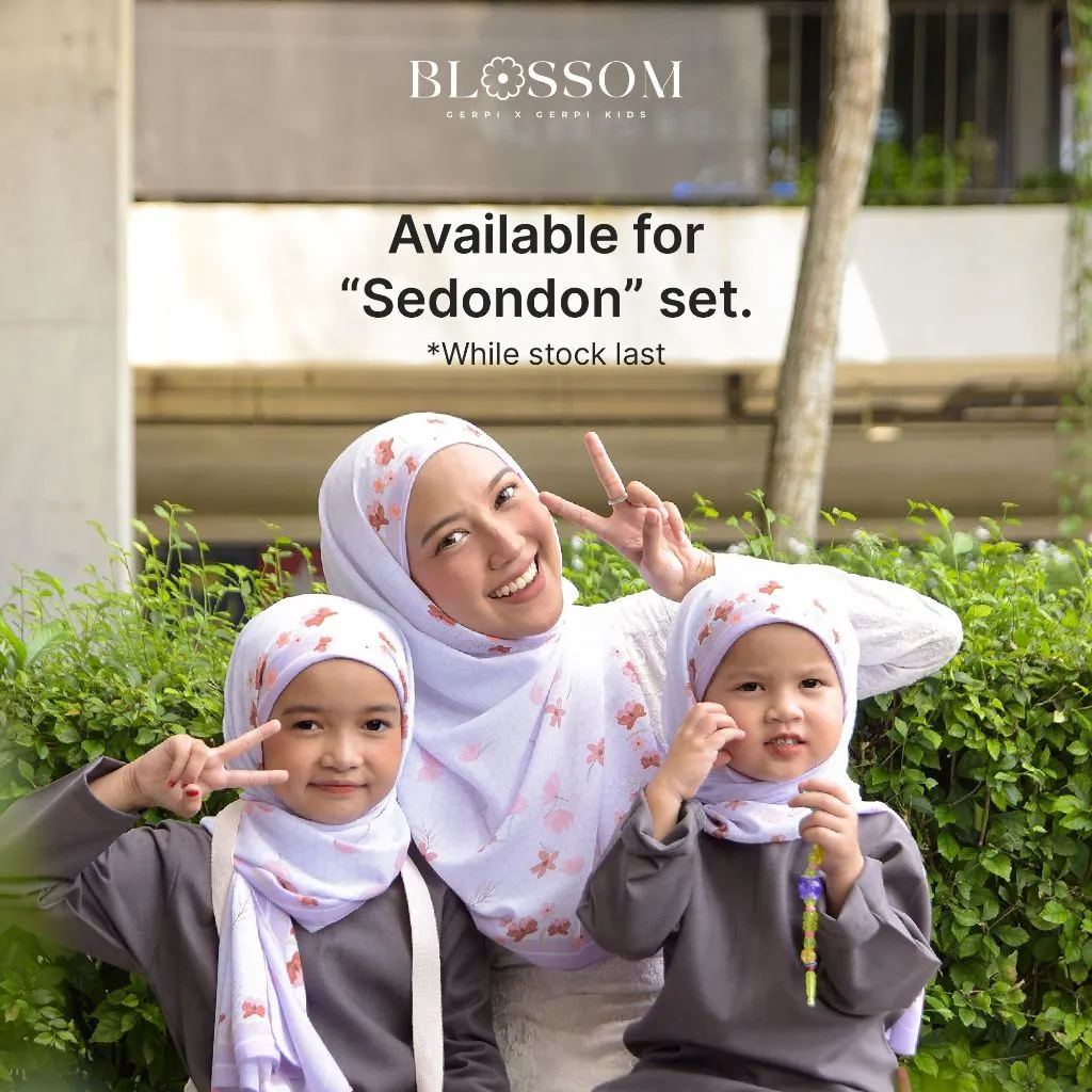 Blossom Instant Shawl Raya 2024