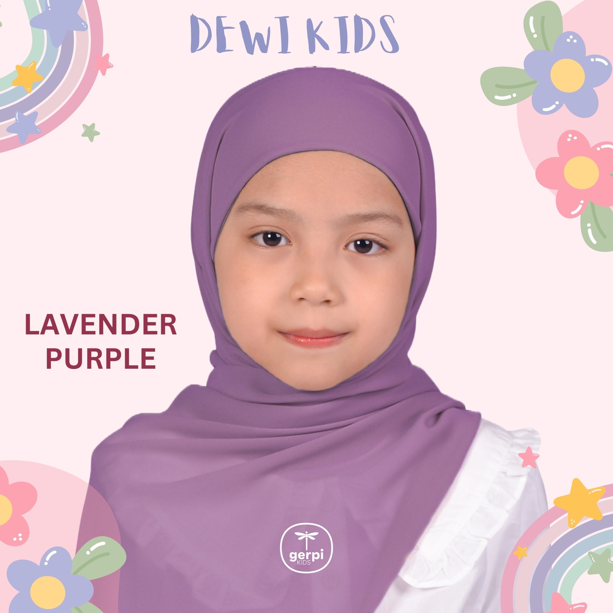 Dewi Kids Instant Shawl with Strapped Inner
