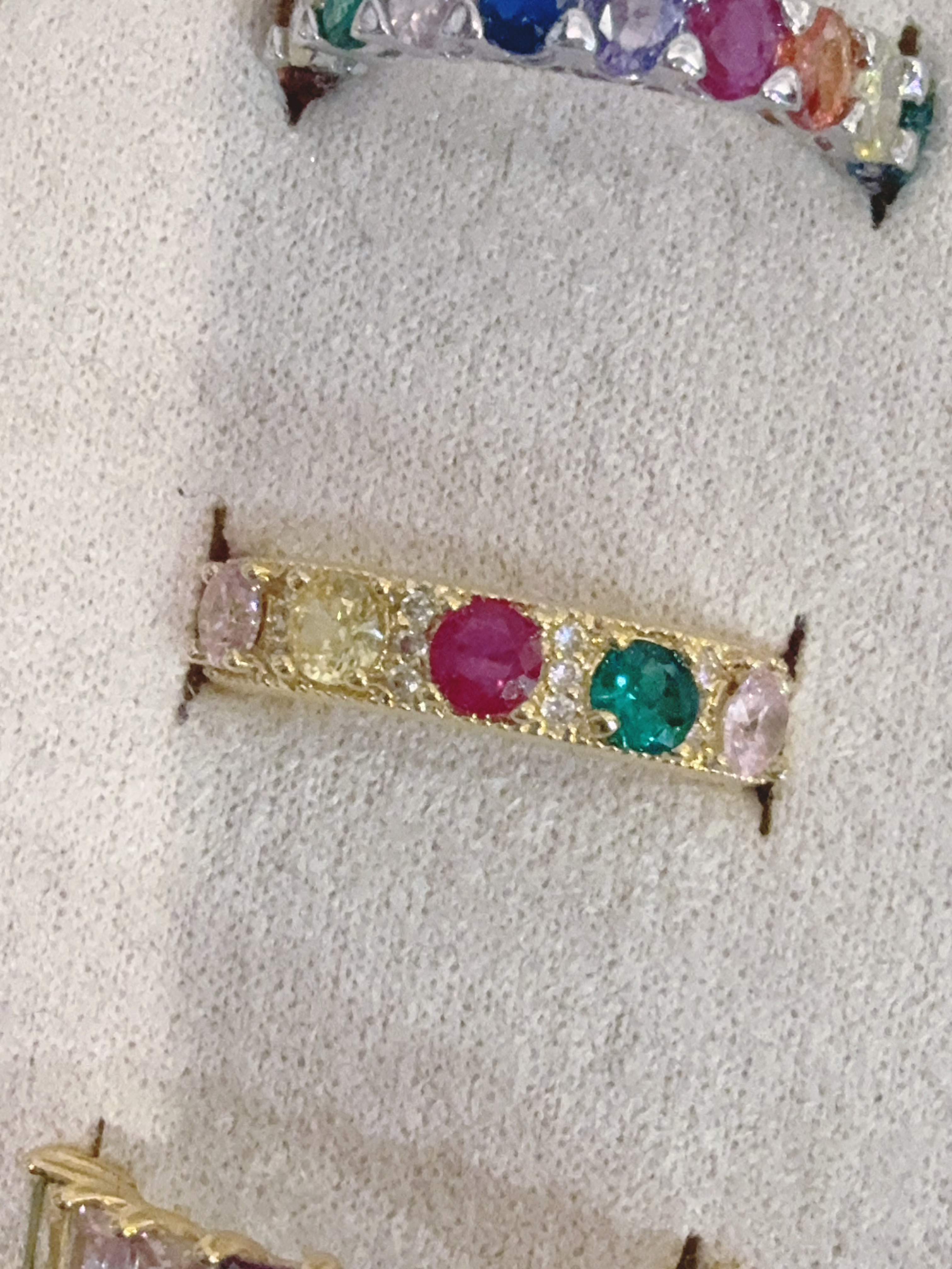 [Acc💍] 彩虹鋯石戒指🇰🇷 - IB49003