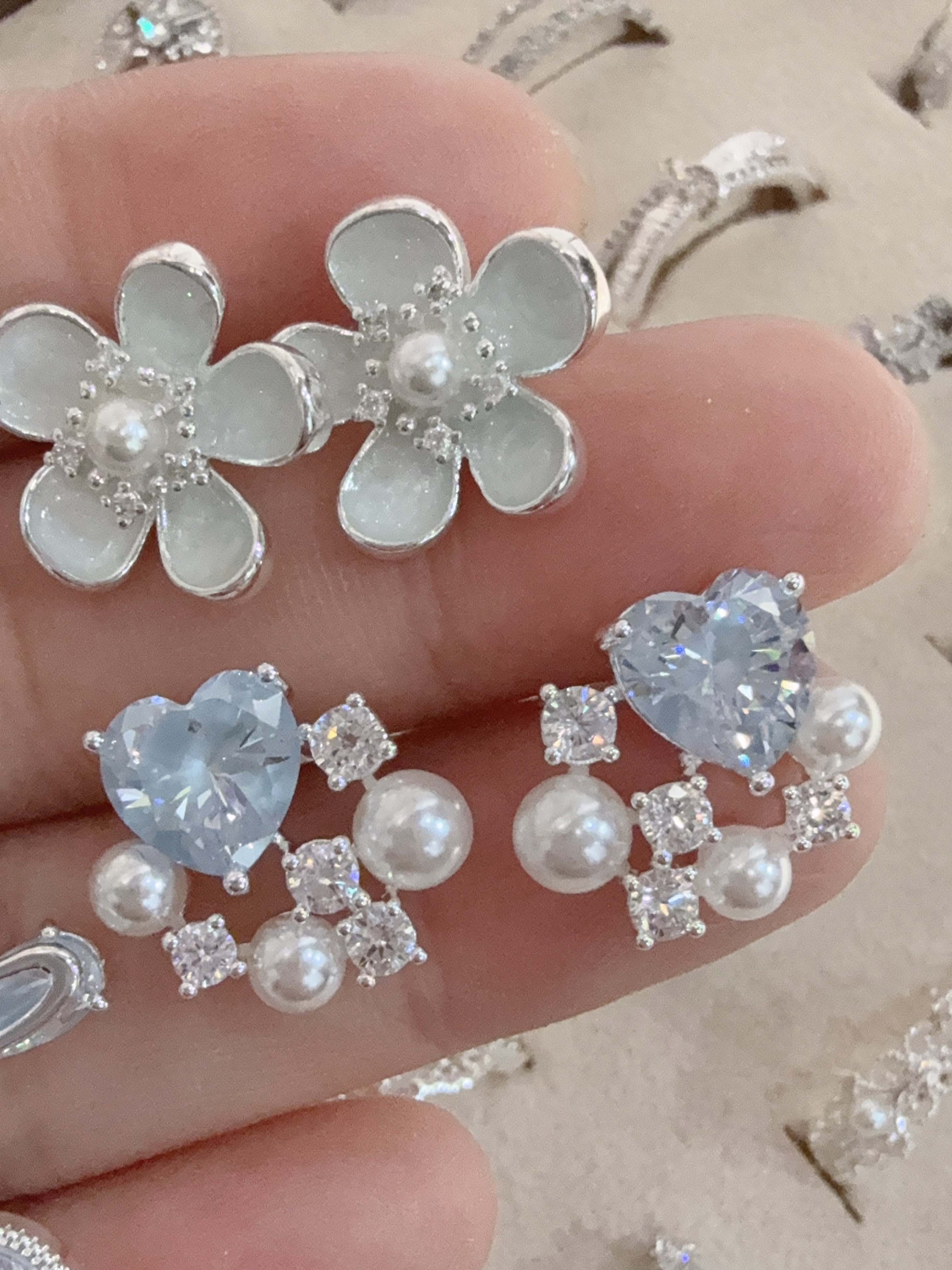 [Acc💍] ☁️絕美天空藍耳環🇰🇷 - IB49004