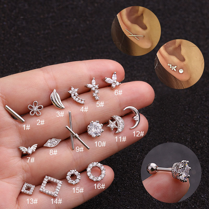 Butterfly Square Stainless Steel Earrings