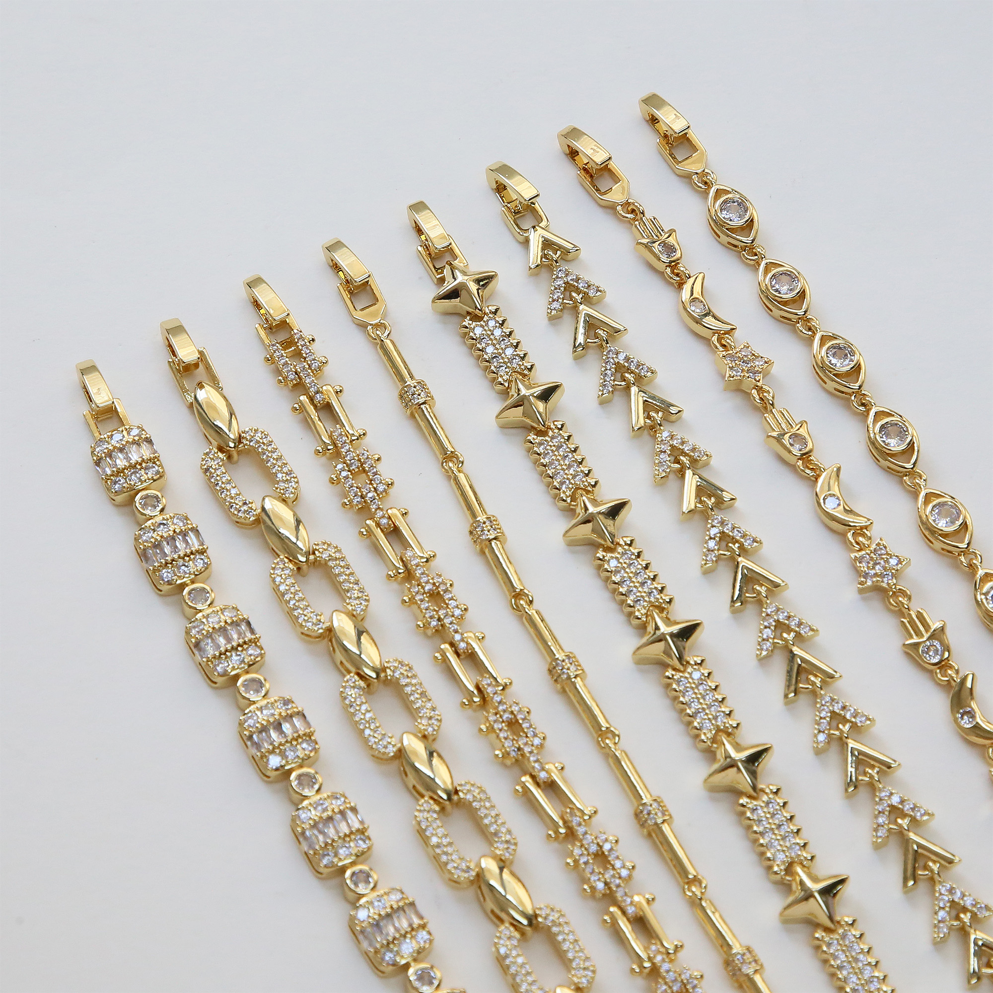 Zirocnia Geometric Star Moon Bracelet