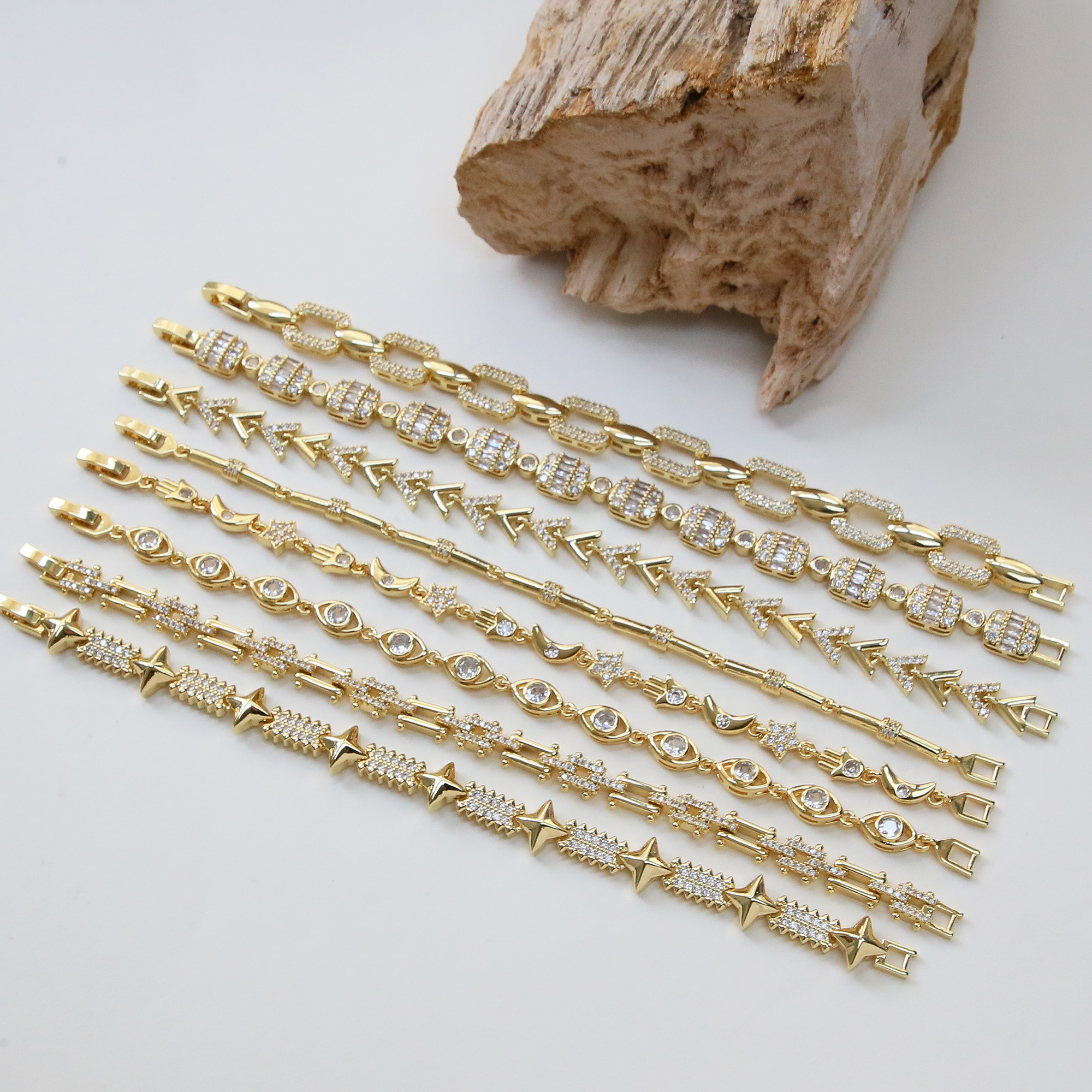 Zirocnia Geometric Star Moon Bracelet