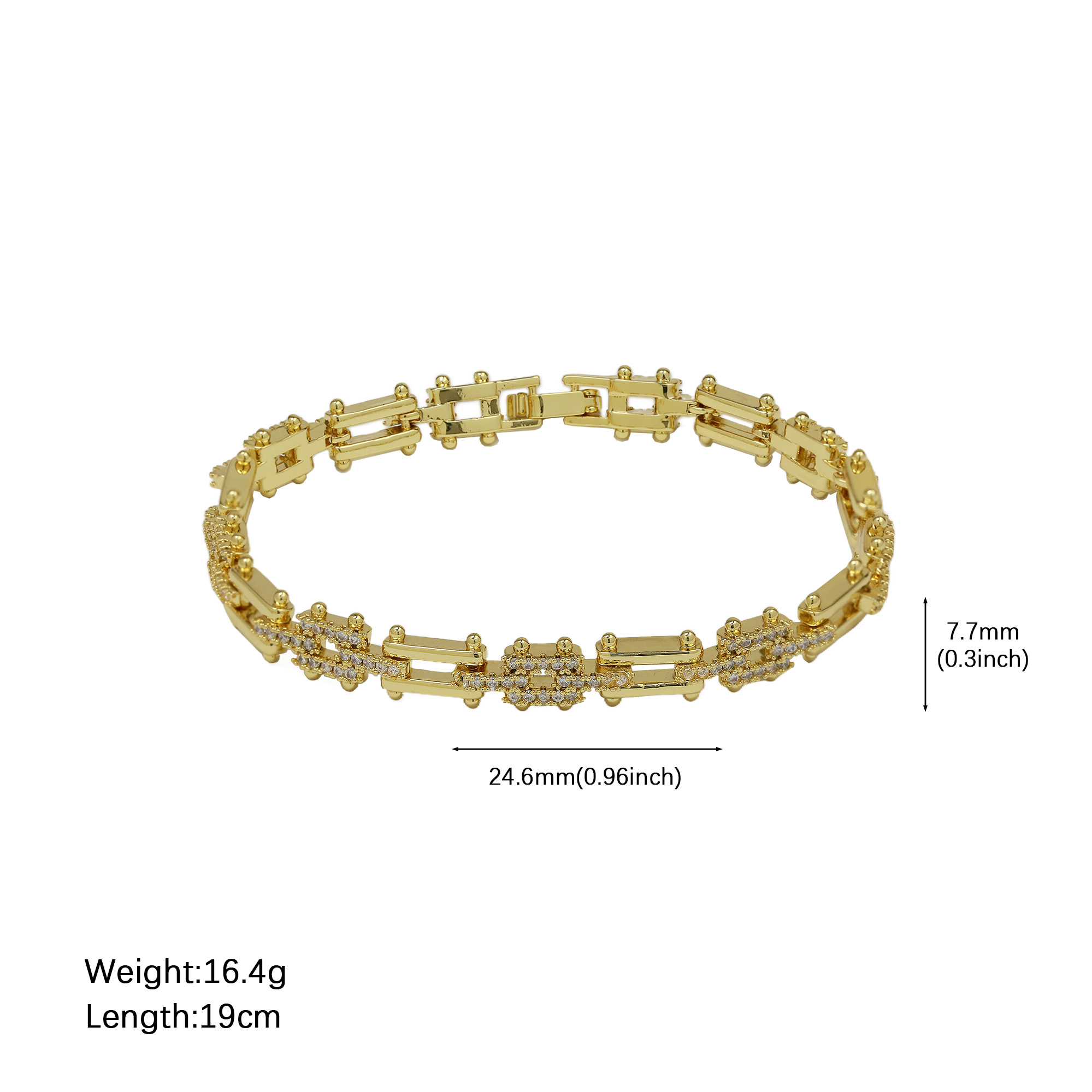 Zirocnia Geometric Star Moon Bracelet