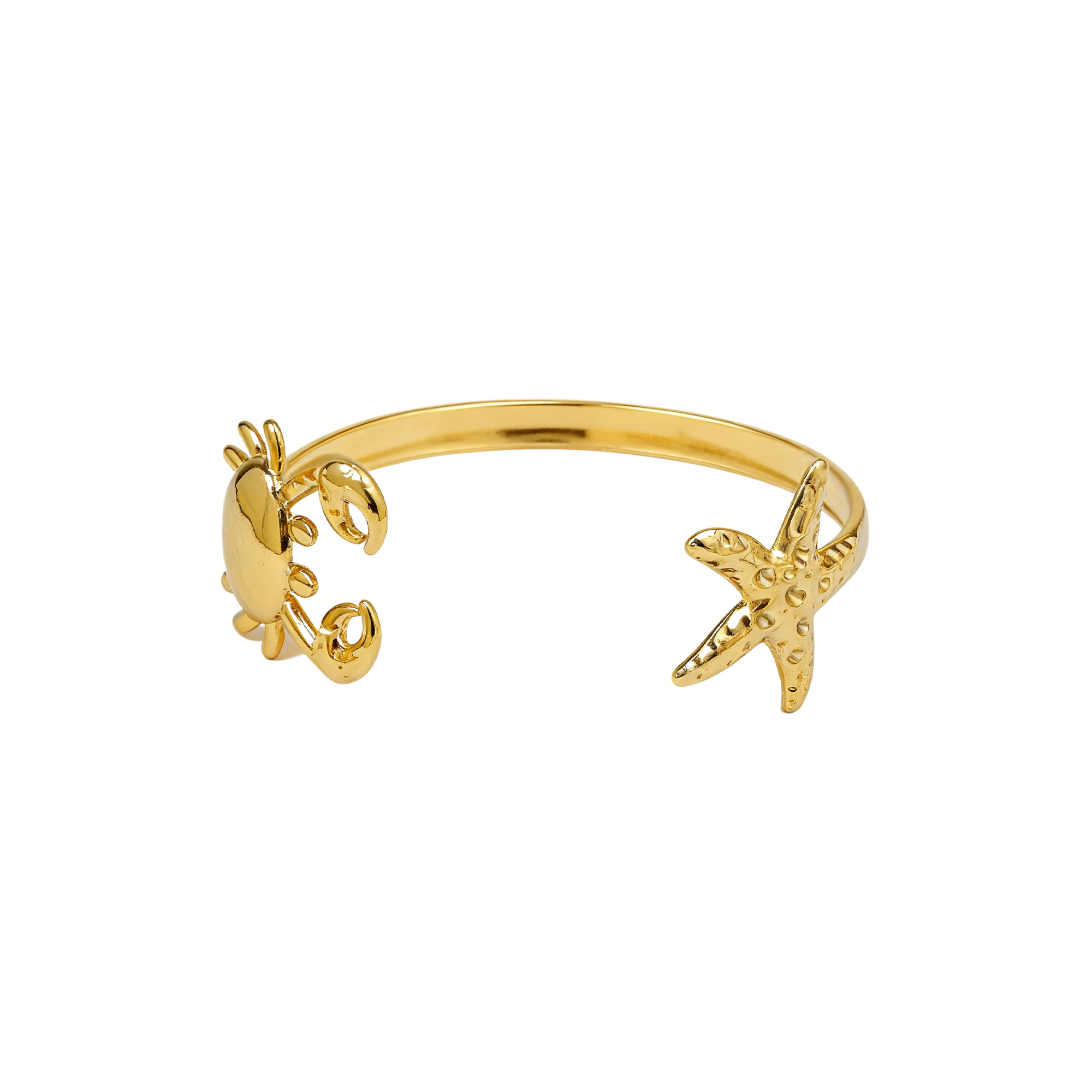 Stainless Steel Starfish Crab Marine Life Bangle