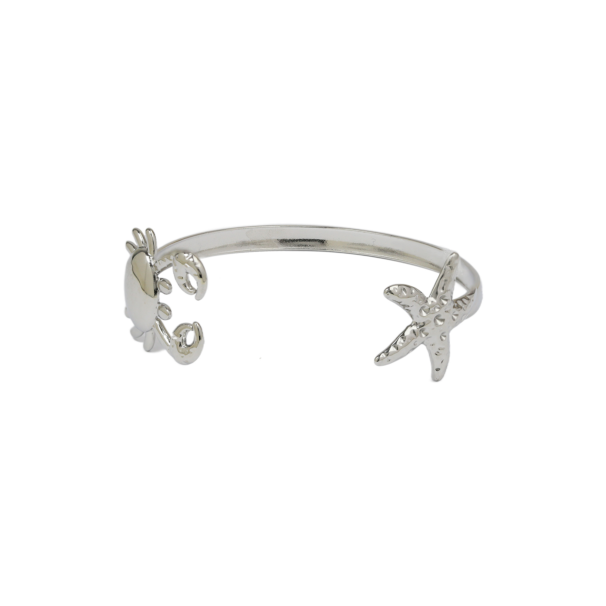 Stainless Steel Starfish Crab Marine Life Bangle