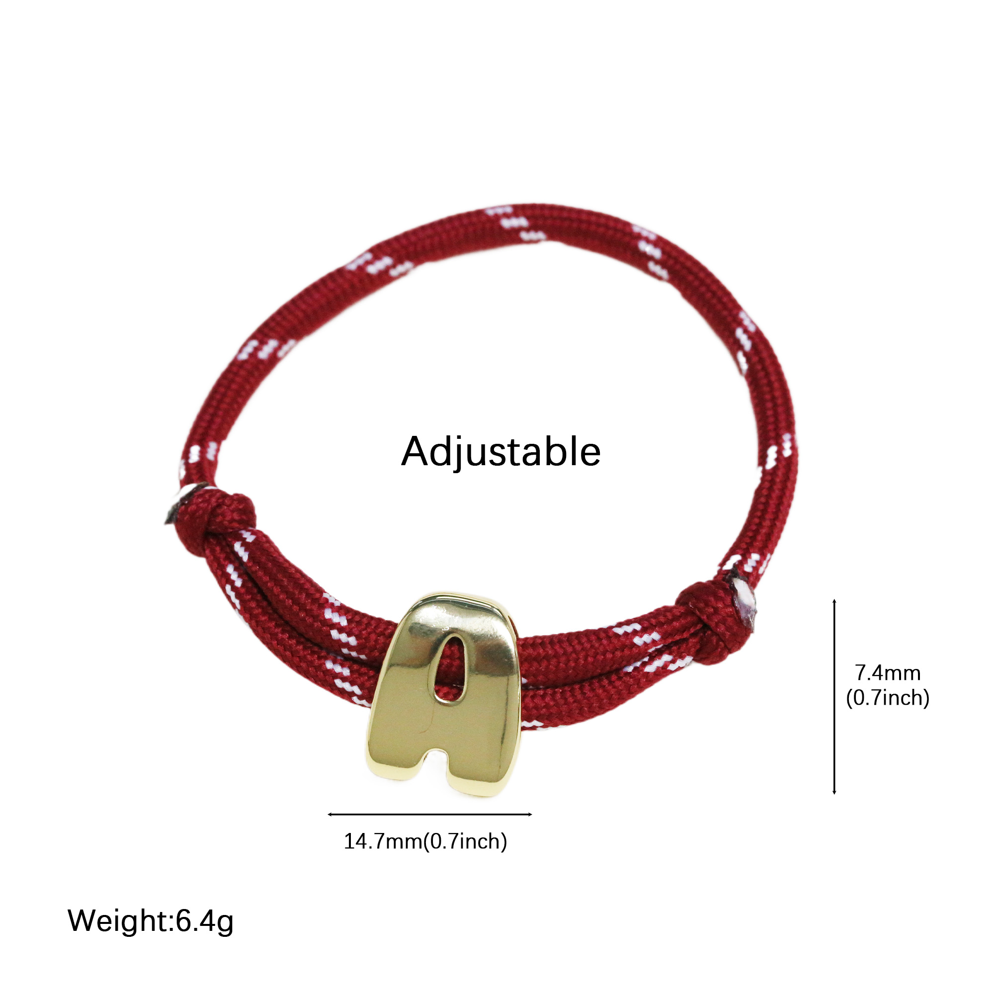 Multi Color Rope Heart Star Letter Number  Bracelets