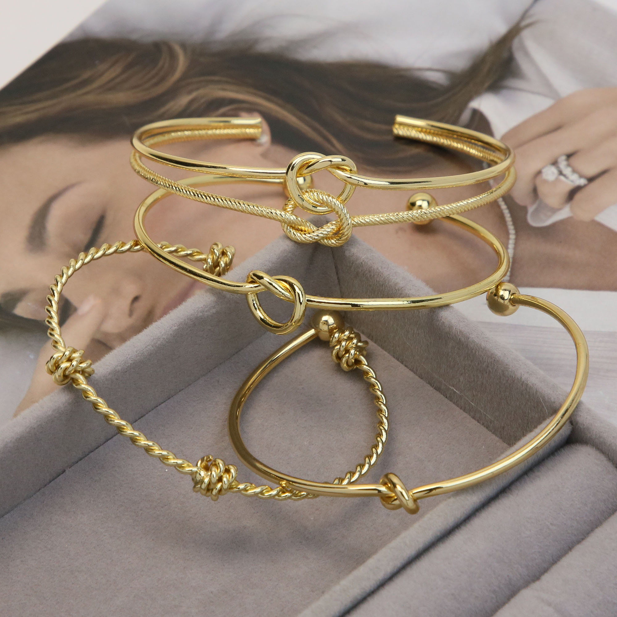 Geometric Cord Bangles