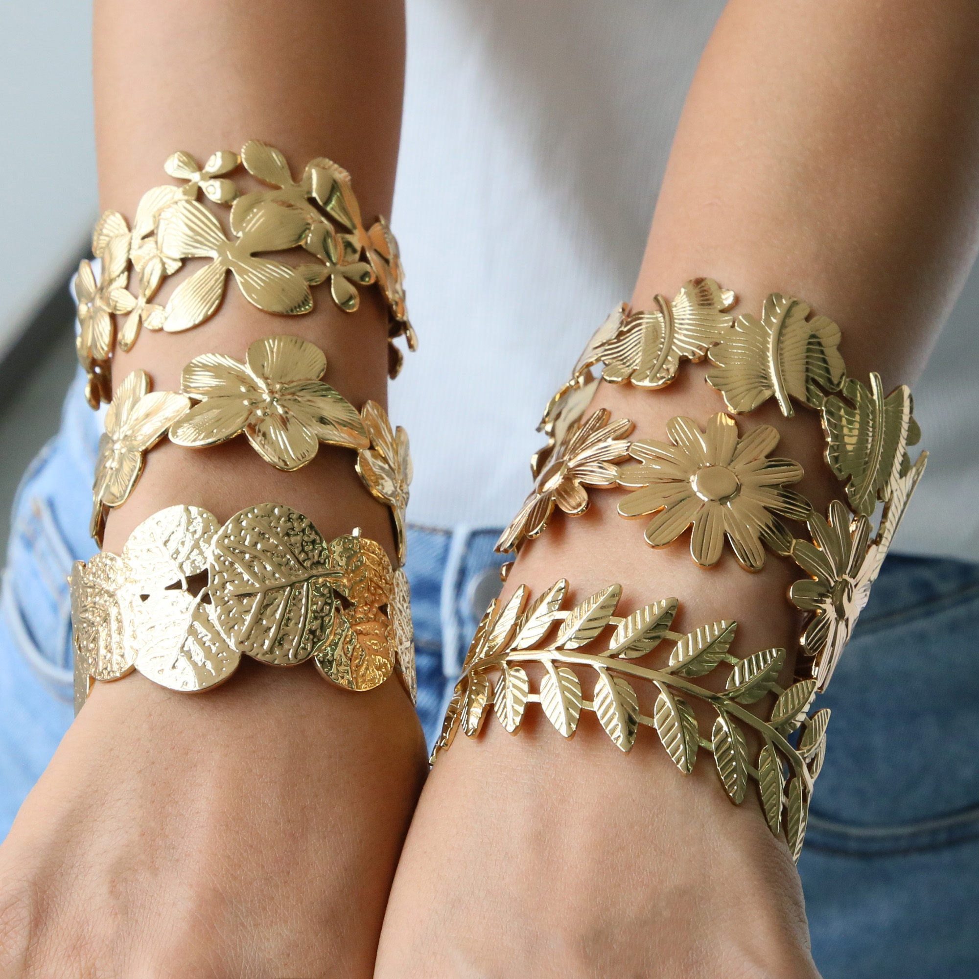 Stainless Steel Gold Plated Bangle