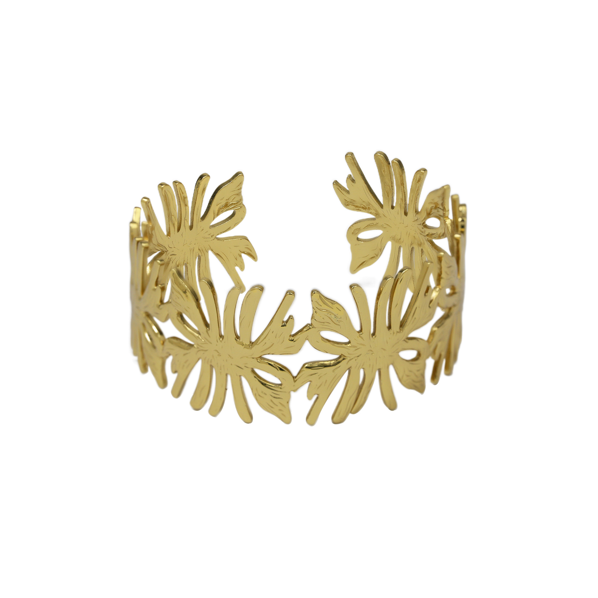 Stainless Steel Gold Plated Bangle
