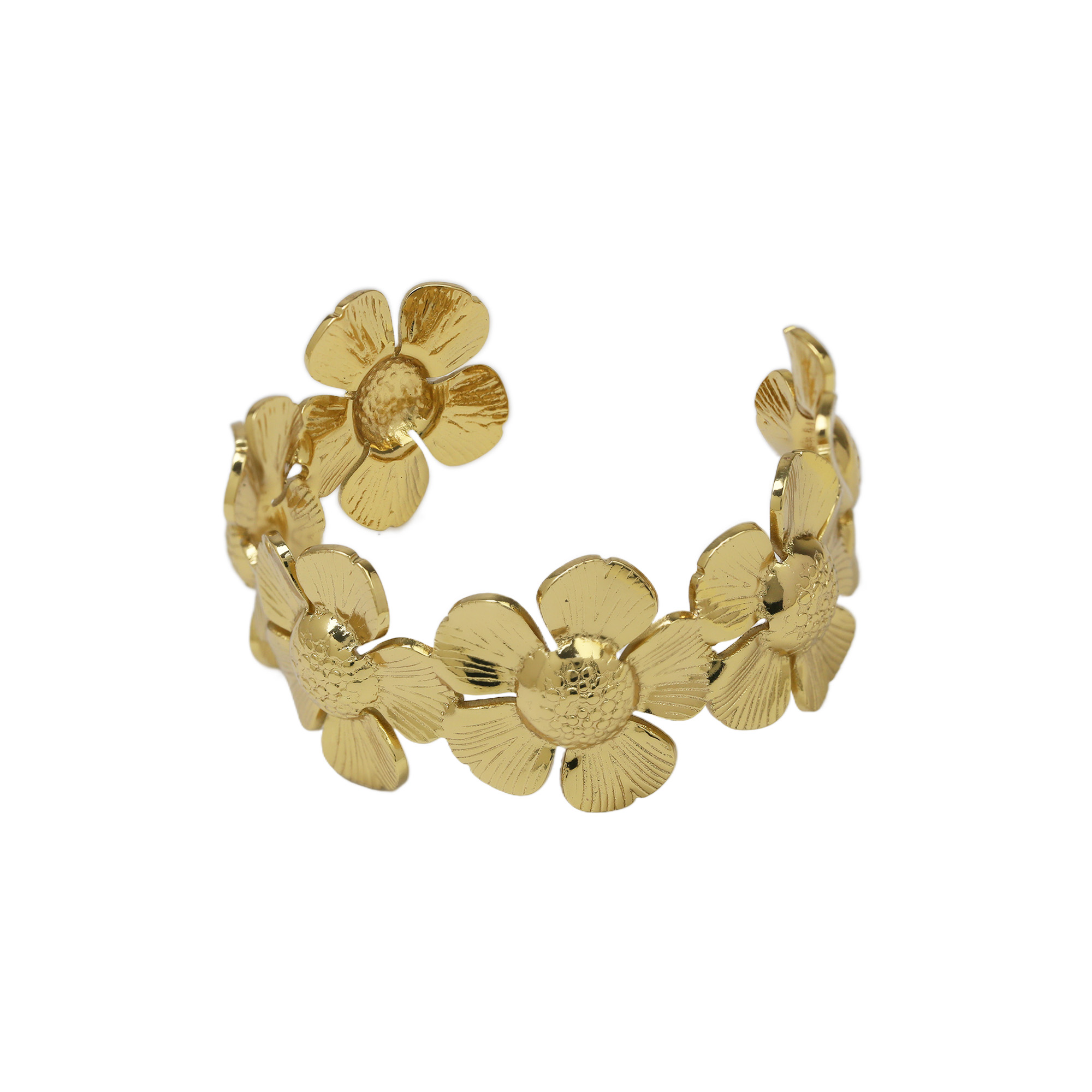 Stainless Steel Gold Plated Bangle