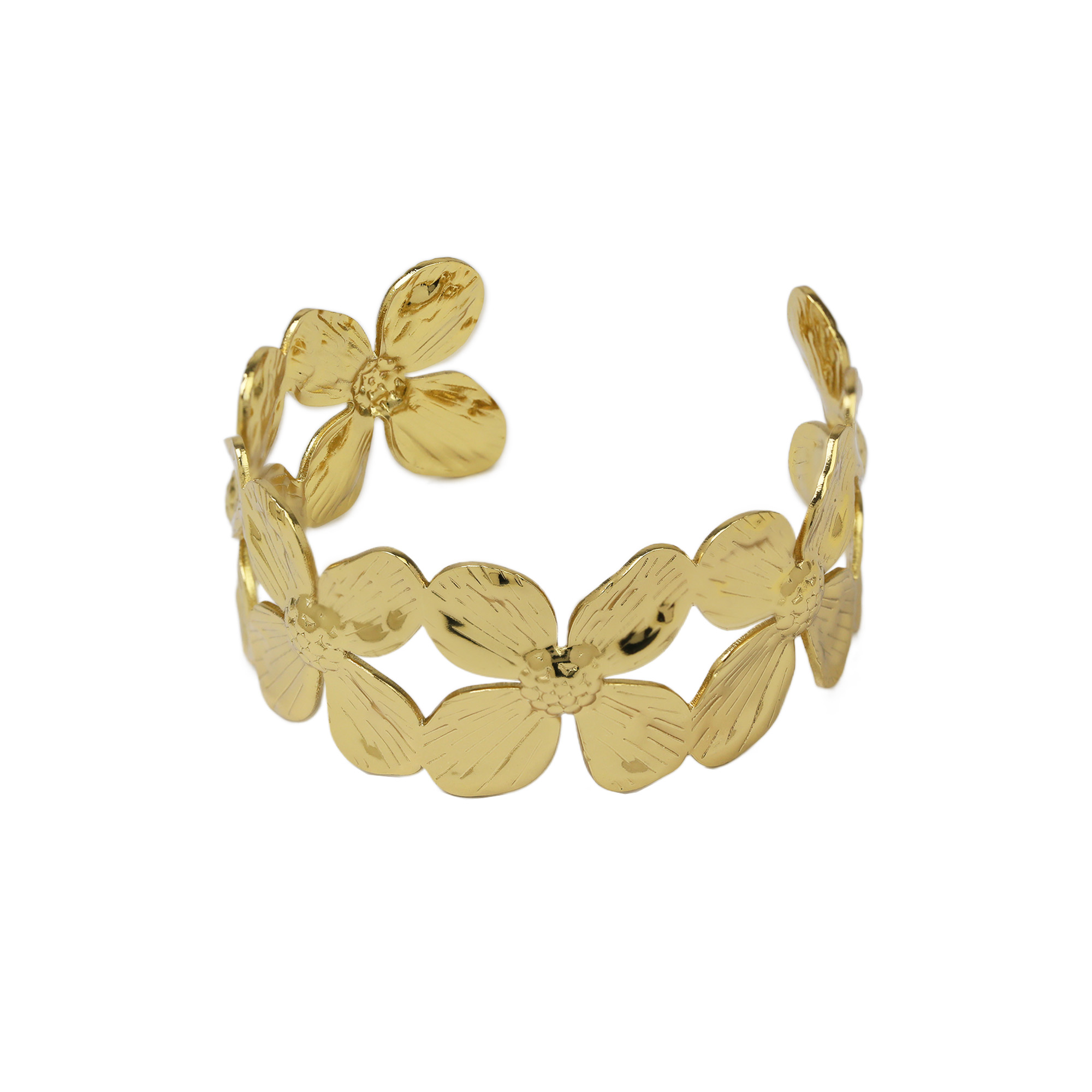 Stainless Steel Gold Plated Bangle