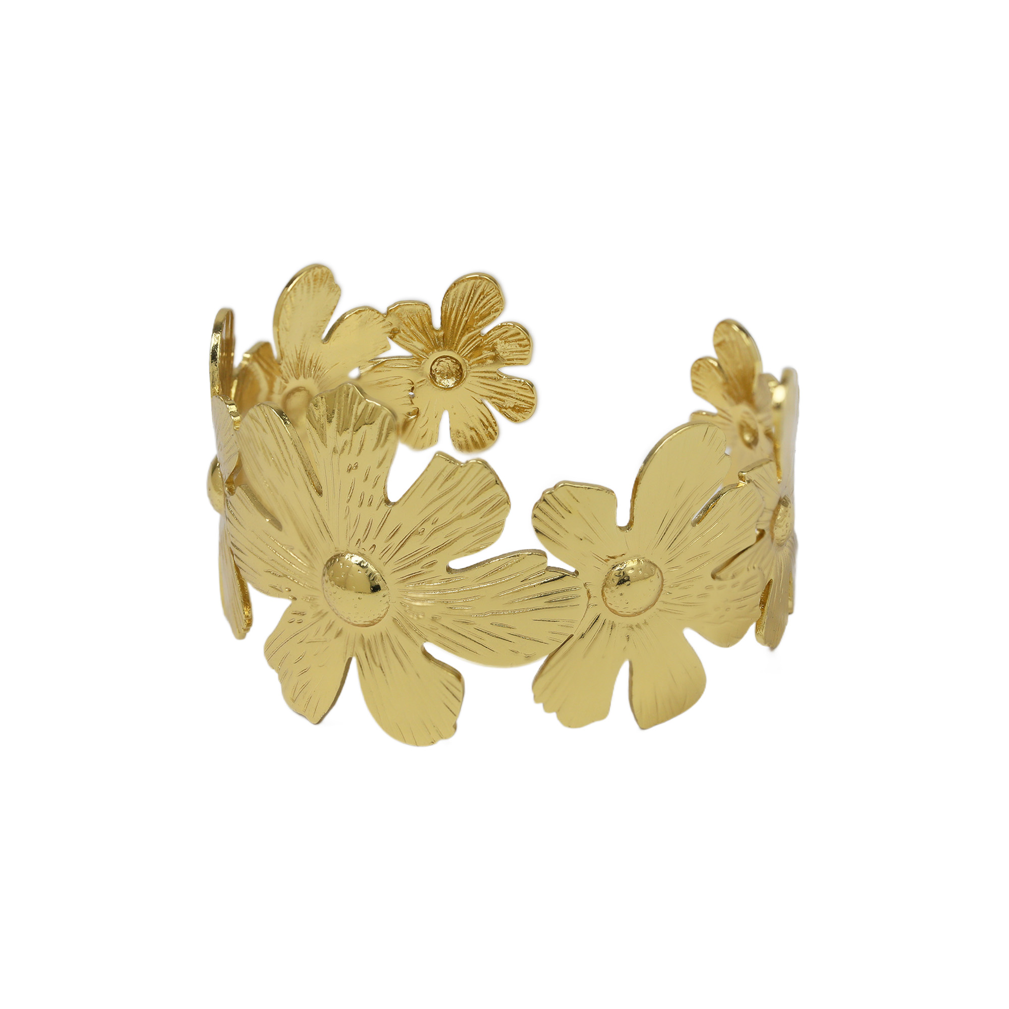 Stainless Steel Gold Plated Bangle