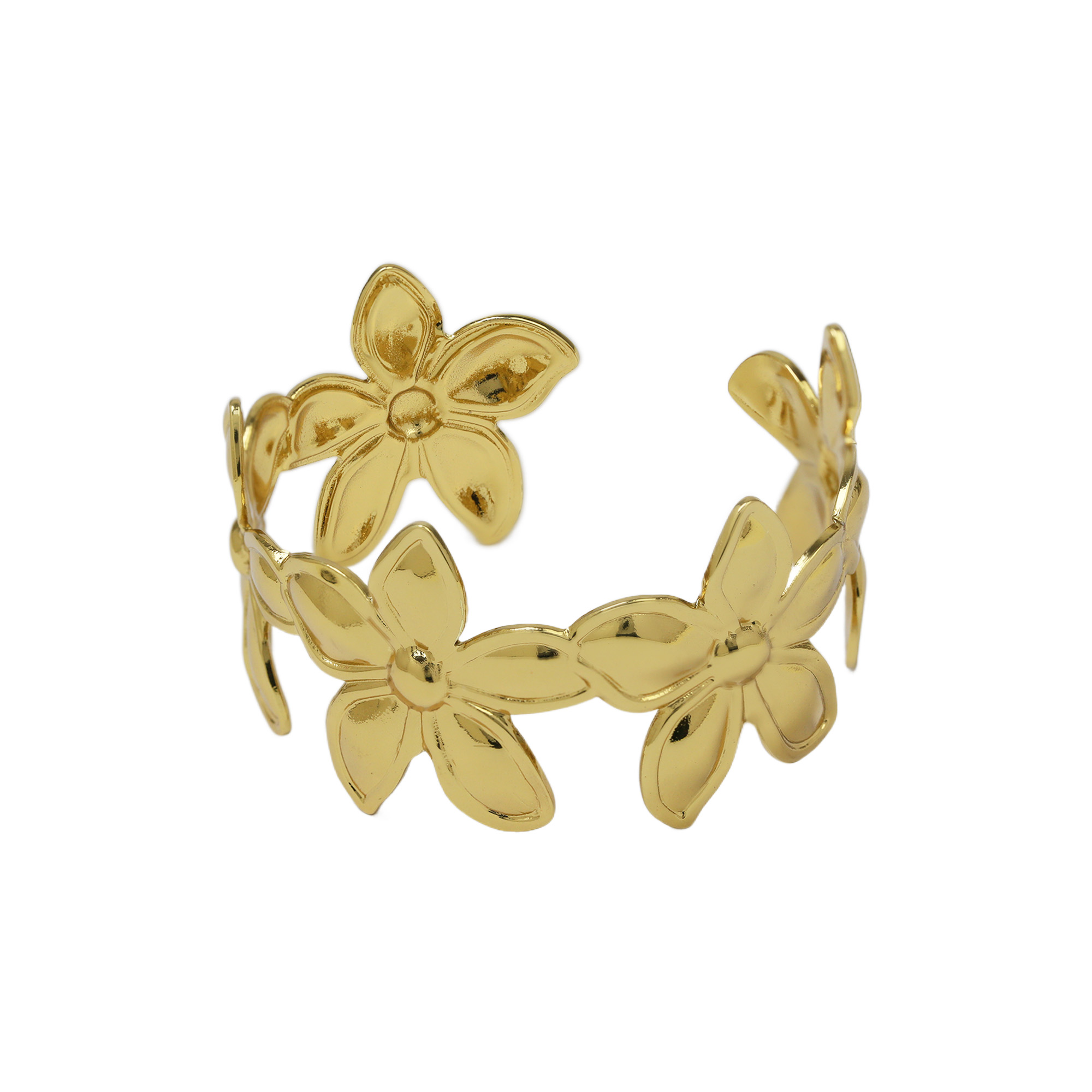 Stainless Steel Gold Plated Bangle