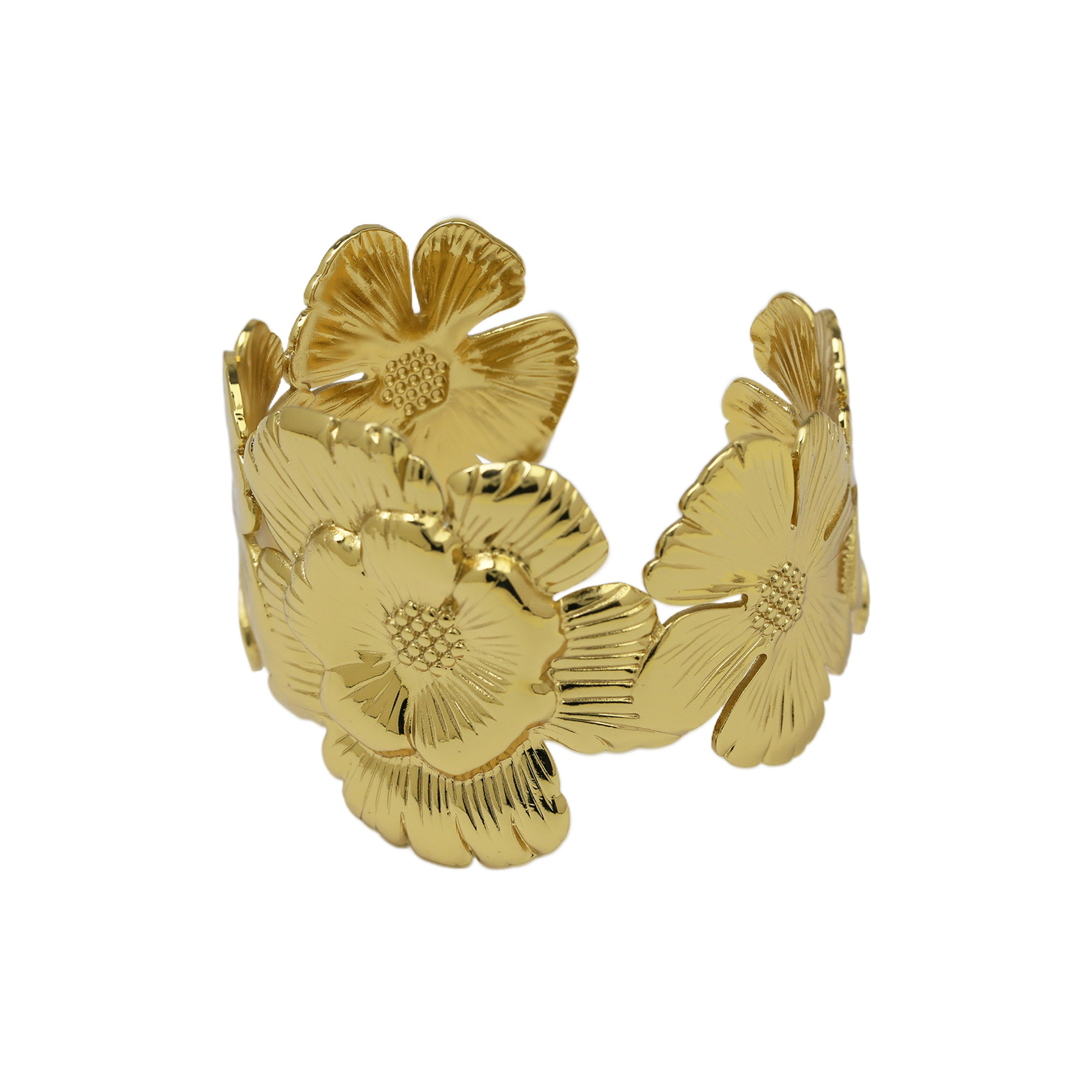 Stainless Steel Gold Plated Bangle