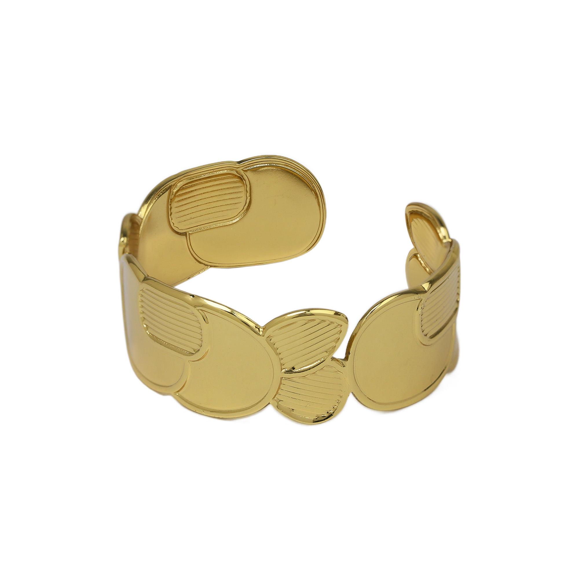 Stainless Steel Gold Plated Bangle