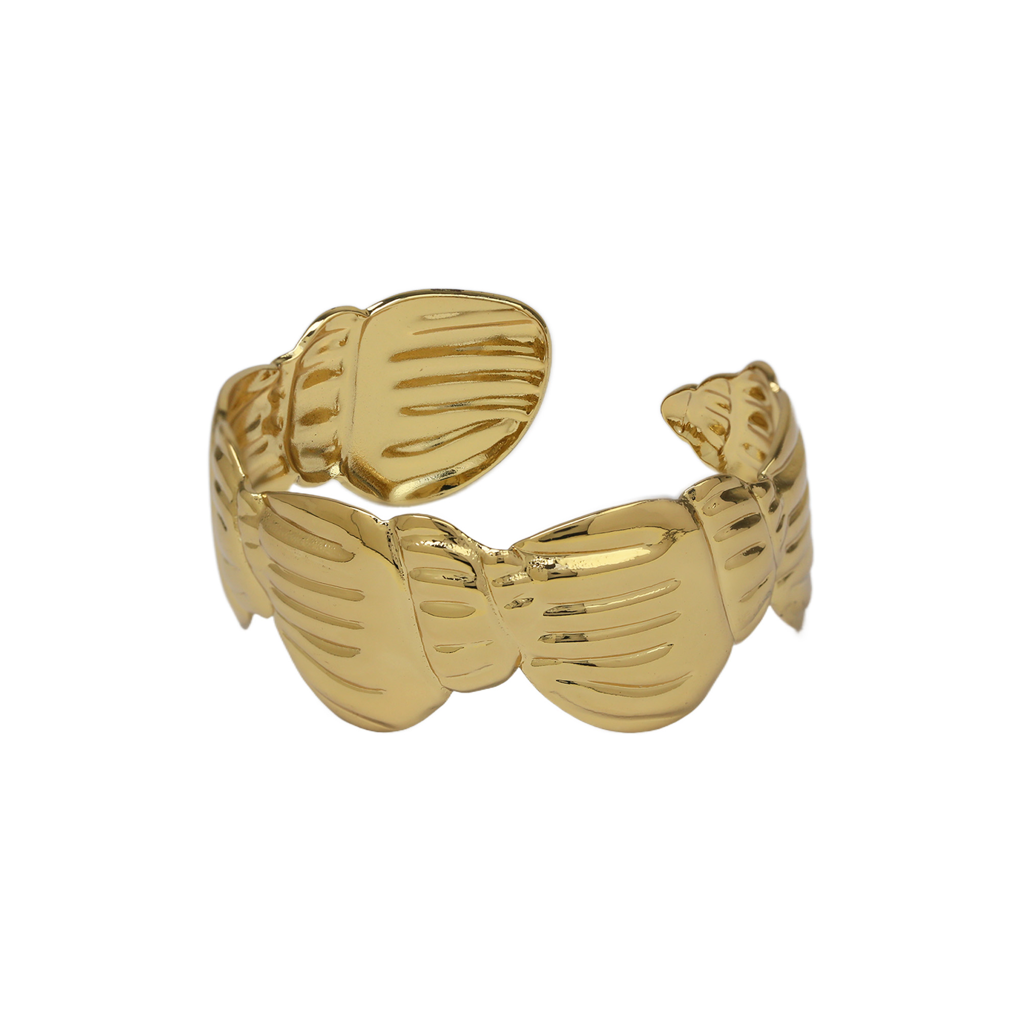 Stainless Steel Gold Plated Bangle
