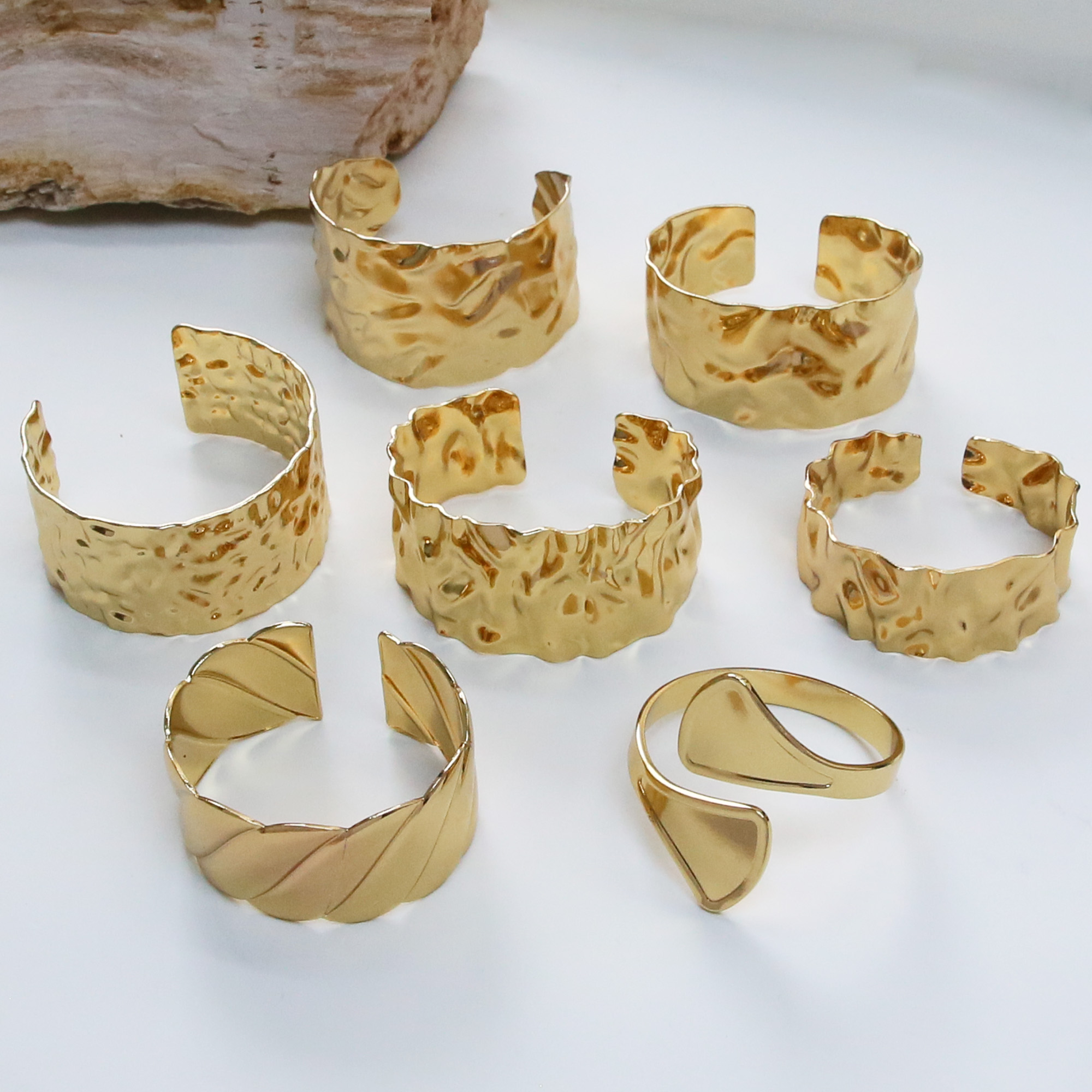 Stainless Steel Gold Plated Bangle