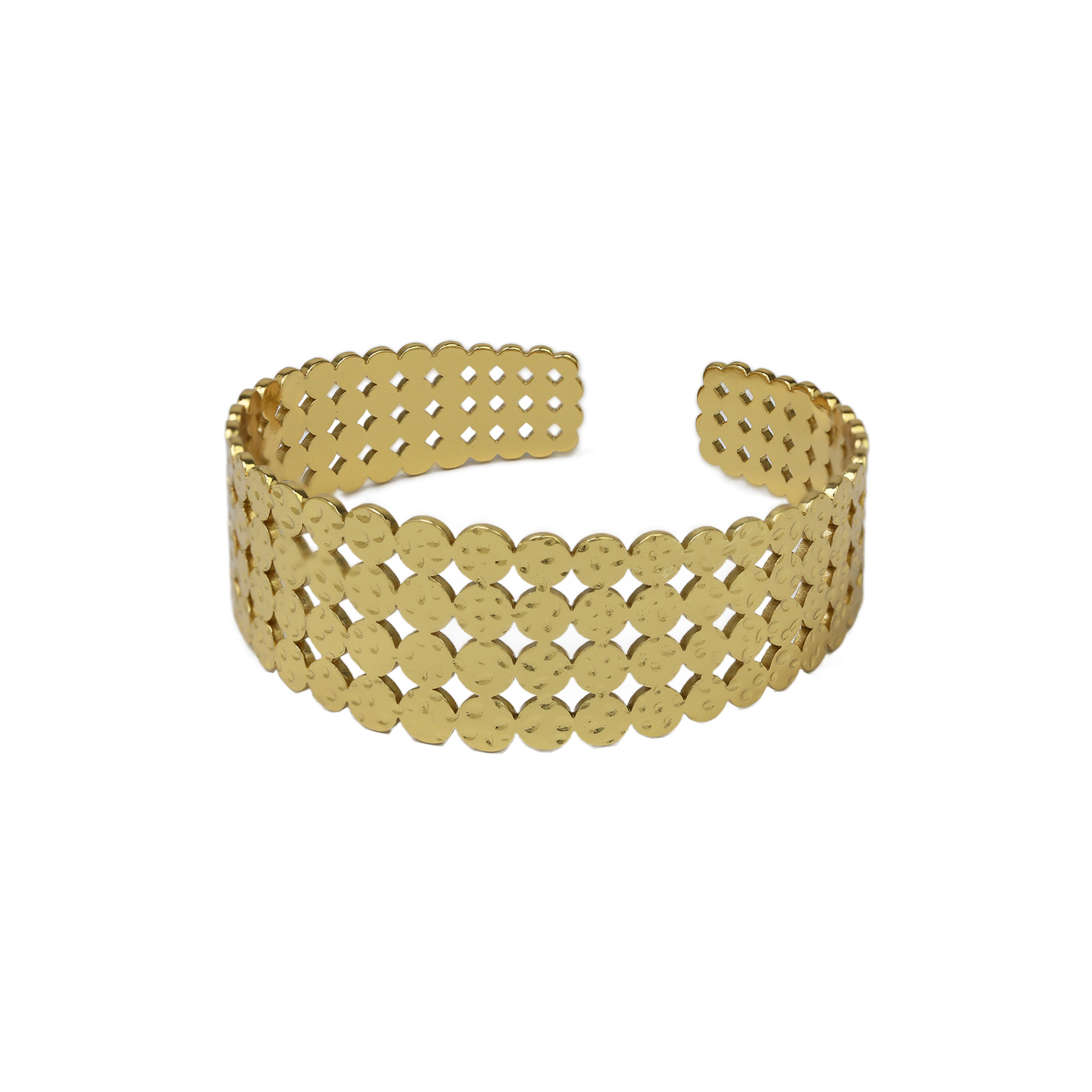 Stainless Steel Gold Plated Bangle